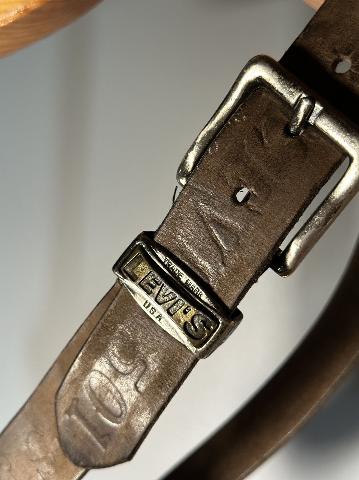 Levi's levis trademark 501 vintage belt🔥🔥 Size 36 - 7 Thumbnail