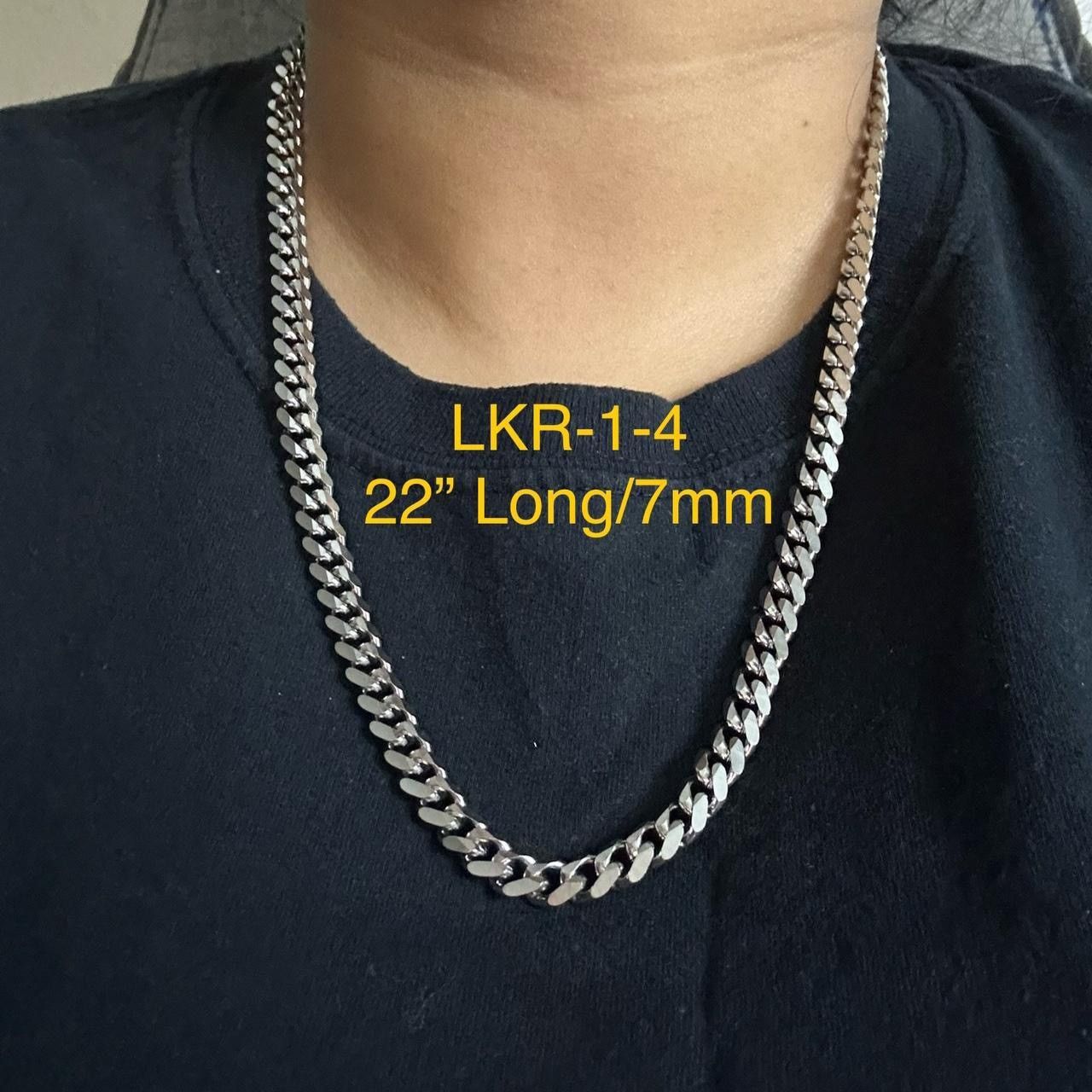 Jewelry Silver 7mm Cuban Link Chain Necklace - CHN Size ONE SIZE - 1 Thumbnail