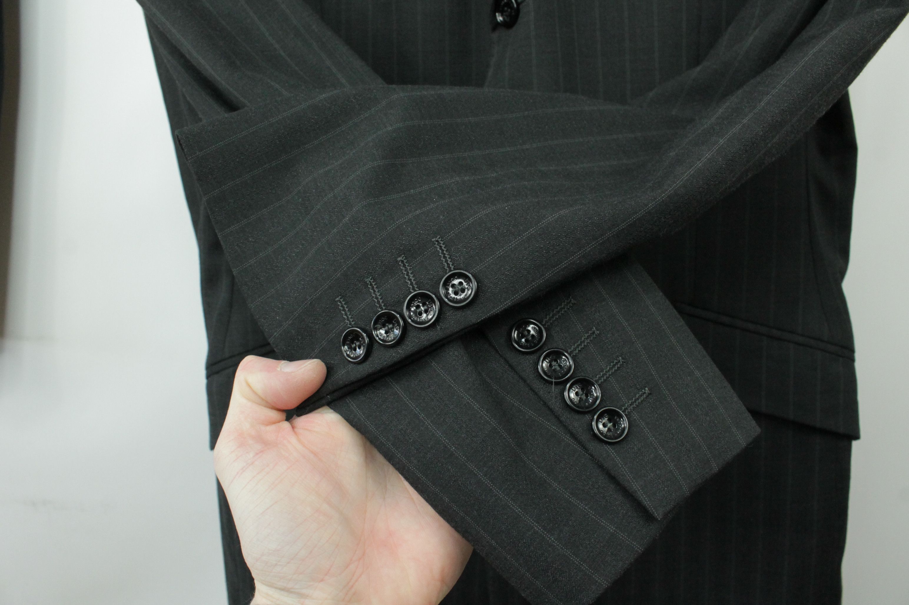 Dolce & Gabbana Dolce & Gabbana Striped Wool Formal Slim Fit Suit Men's Size 42R - 3 Thumbnail