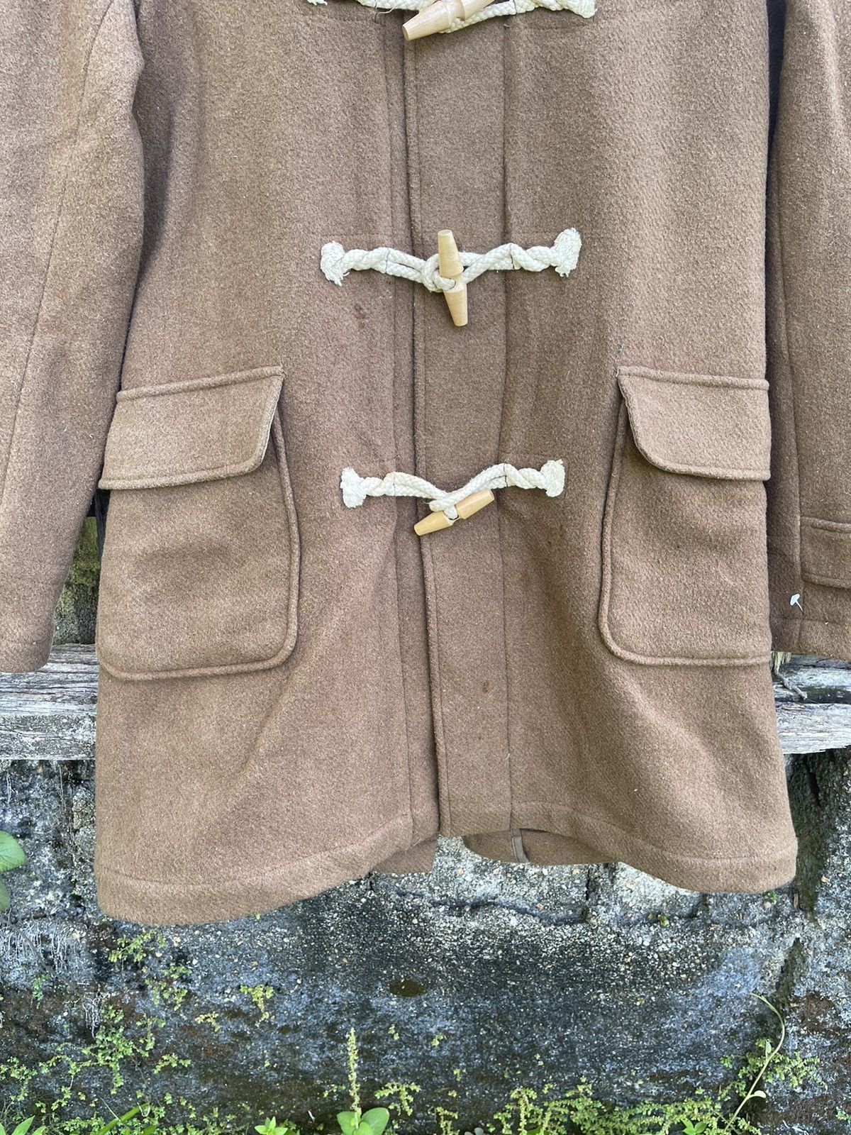 Designer HARE Classic Wool Duffle Coat (Camel Brown) - Size S Size US M / EU 48-50 / 2 - 3 Thumbnail