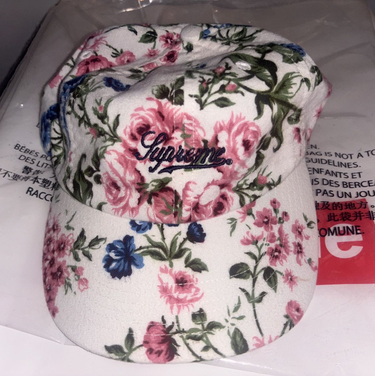 Supreme Supreme Floral Flannel 6-Panel White | Grailed