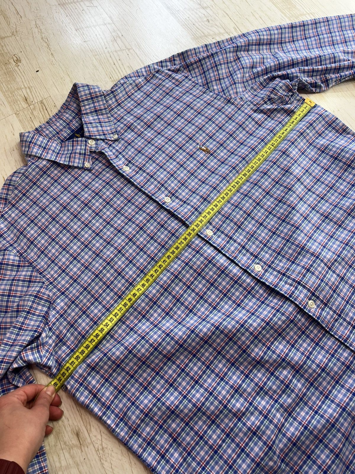 Ralph Lauren Ralph Lauren Classic Fit Plaid Shirt Blue Red Check Cotton Size US XL / EU 56 / 4 - 10 Thumbnail