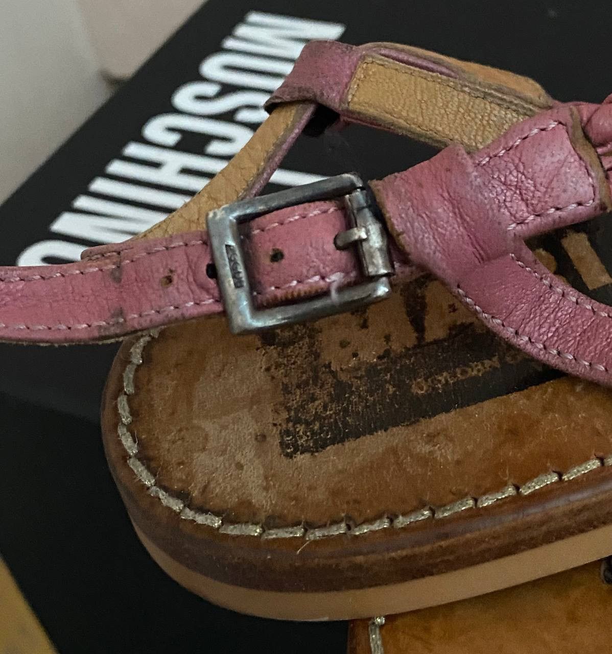 Golden Goose Golden Goose Leather flip flops Pink Size US 9 / IT 39 - 3 Thumbnail
