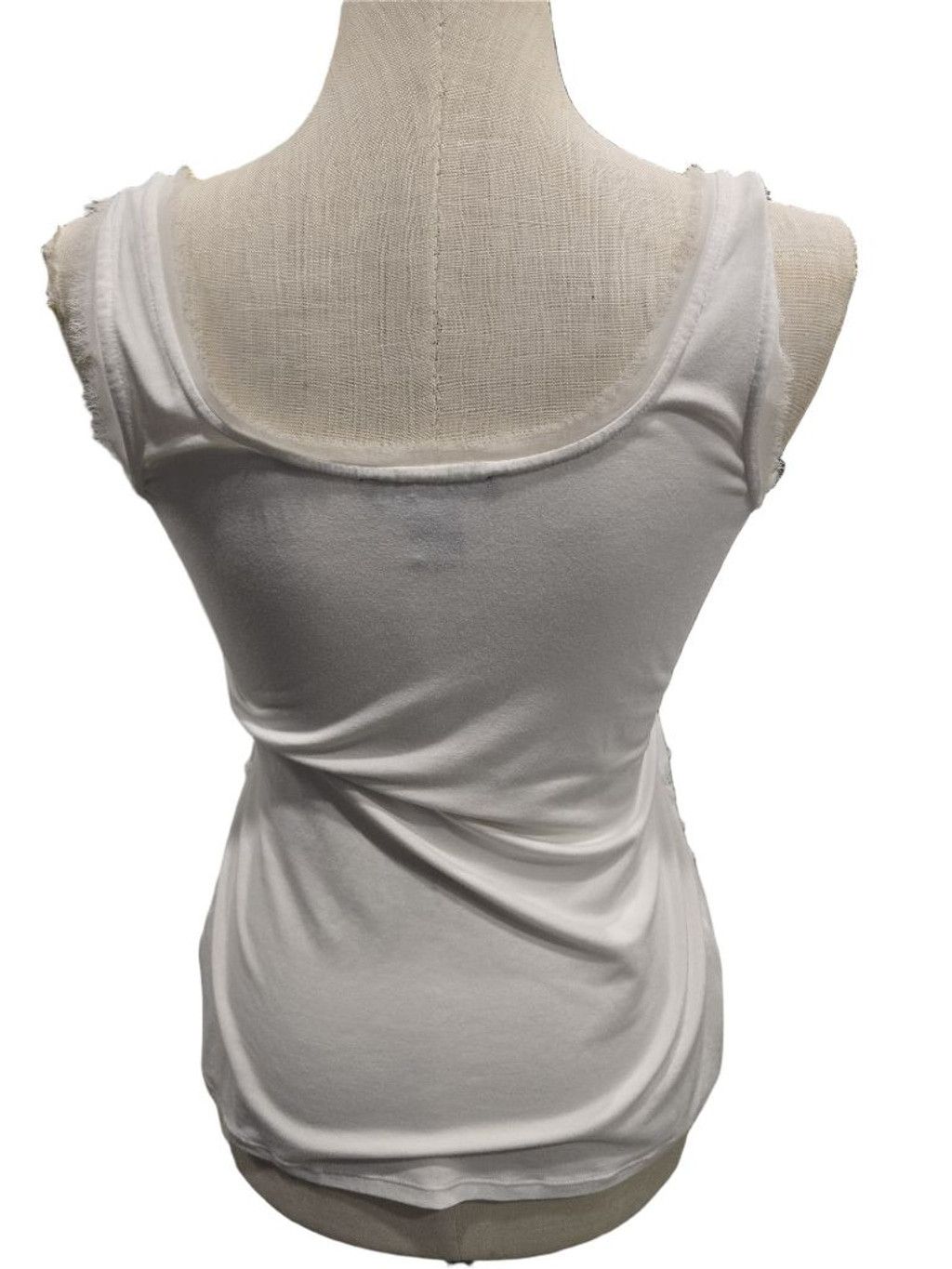 White House Black Market Women's White House Black Market White Silver Sequin Tank M Size M / US 6-8 / IT 42-44 - 4 Thumbnail