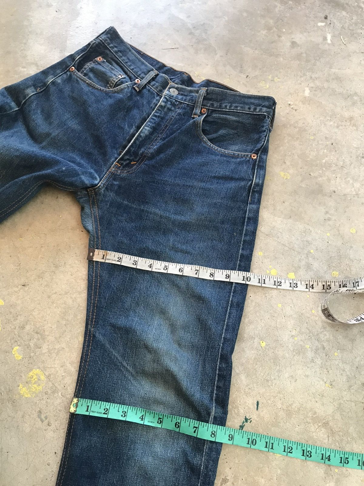 Levi's Levis 502 Big E 80s Talon Zipper Size US 33 - 18 Thumbnail