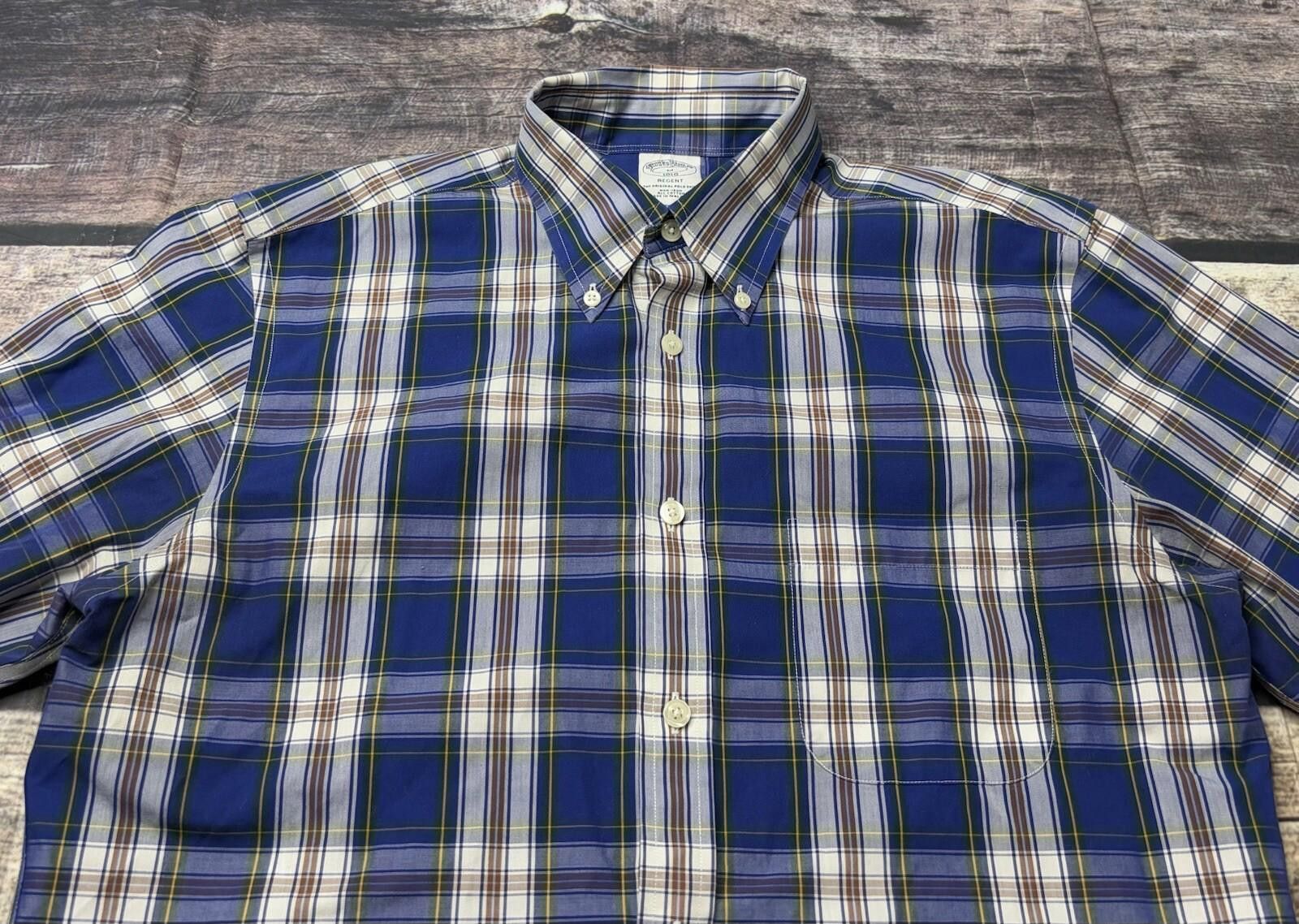 Brooks Brothers Brooks Brothers Shirt Men's M Original Polo Non-Iron Plaid Size US M / EU 48-50 / 2 - 4 Thumbnail