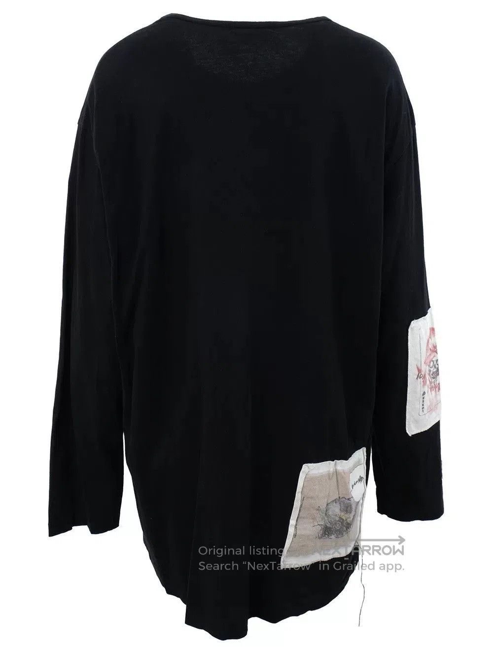 Yohji Yamamoto YOHJI YAMAMOTO Black Long Sleeve Top. Size US L / EU 52-54 / 3 - 2 Thumbnail