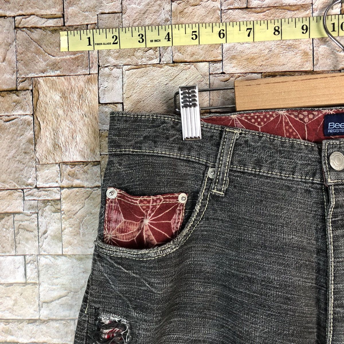 Japanese Brand D Bee Bell Custom Black multipocket Casual Pants #A977 Size US 33 - 8 Thumbnail