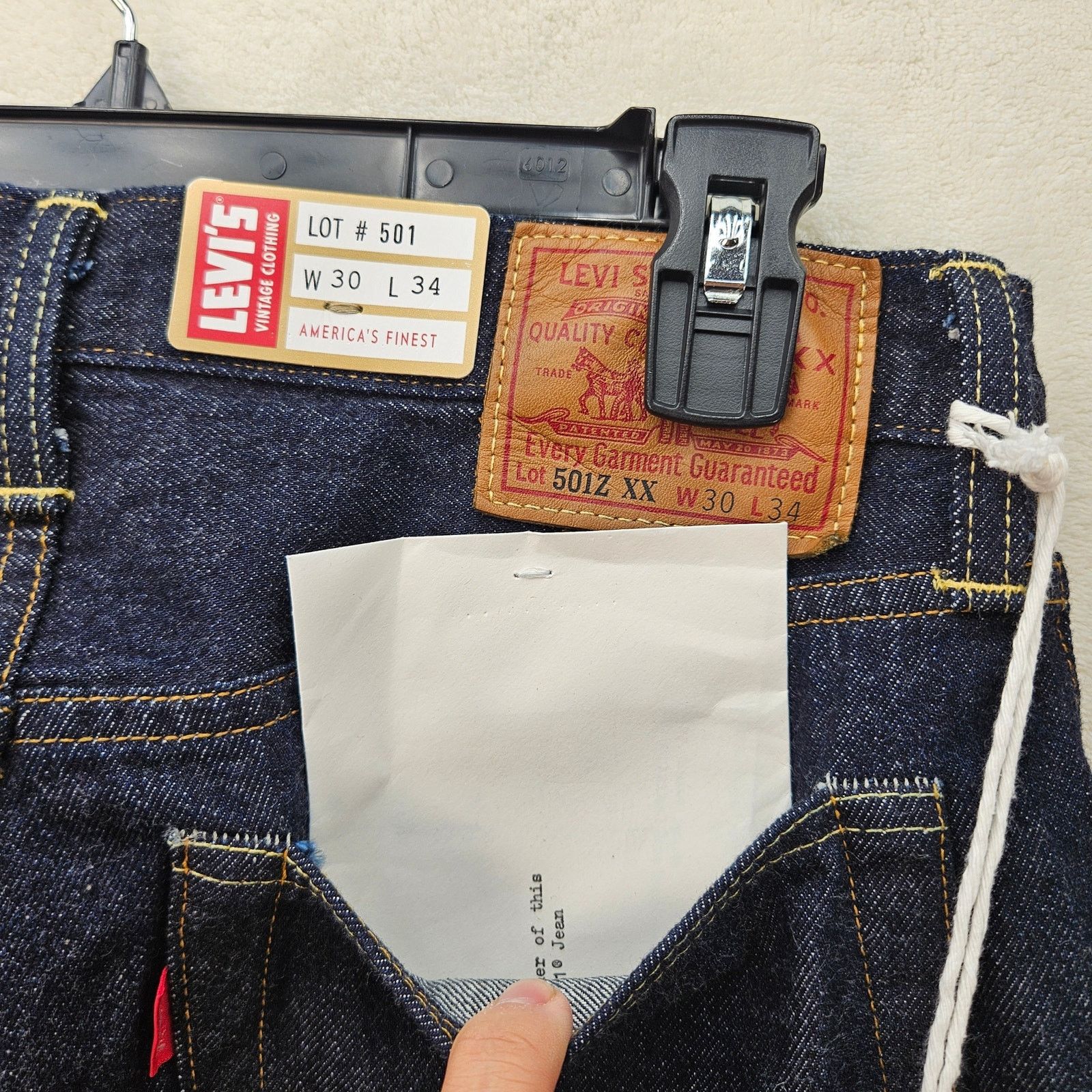 Levi's LEVI'S VINTAGE MEN'S 30X34 1954 501Z XX MADE IN JAPAN Size US 30 / EU 46 - 8 Thumbnail