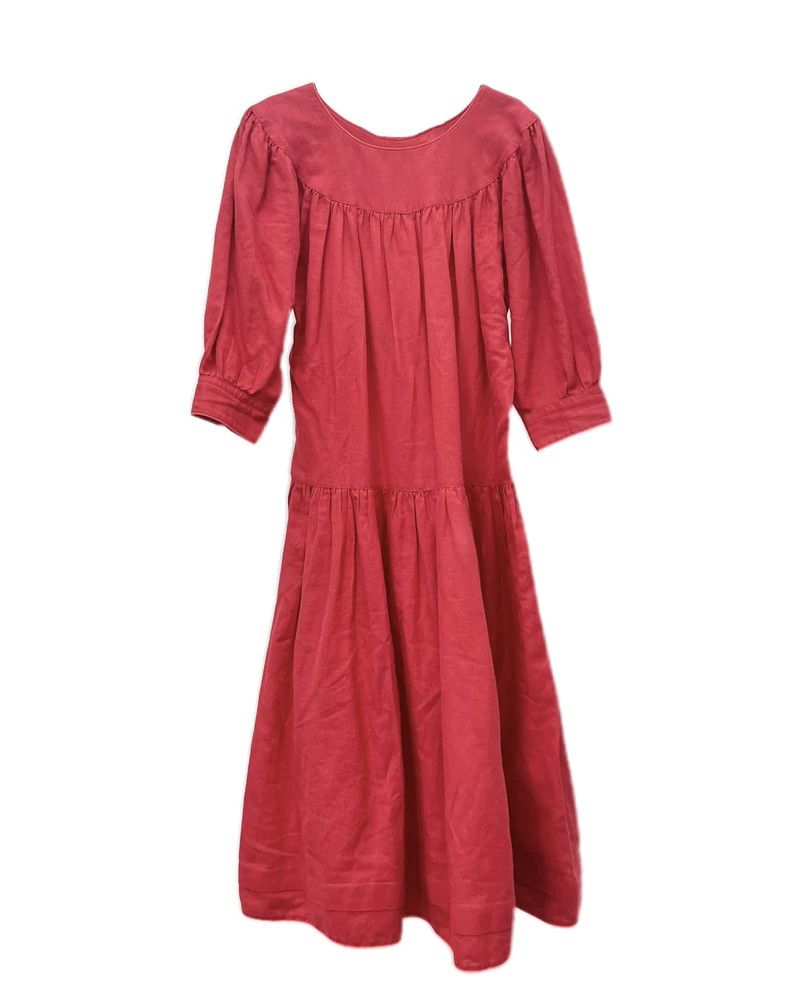 Kenzo KENZO Red wide-shouldered dress Size M / US 6-8 / IT 42-44 - 3 Thumbnail