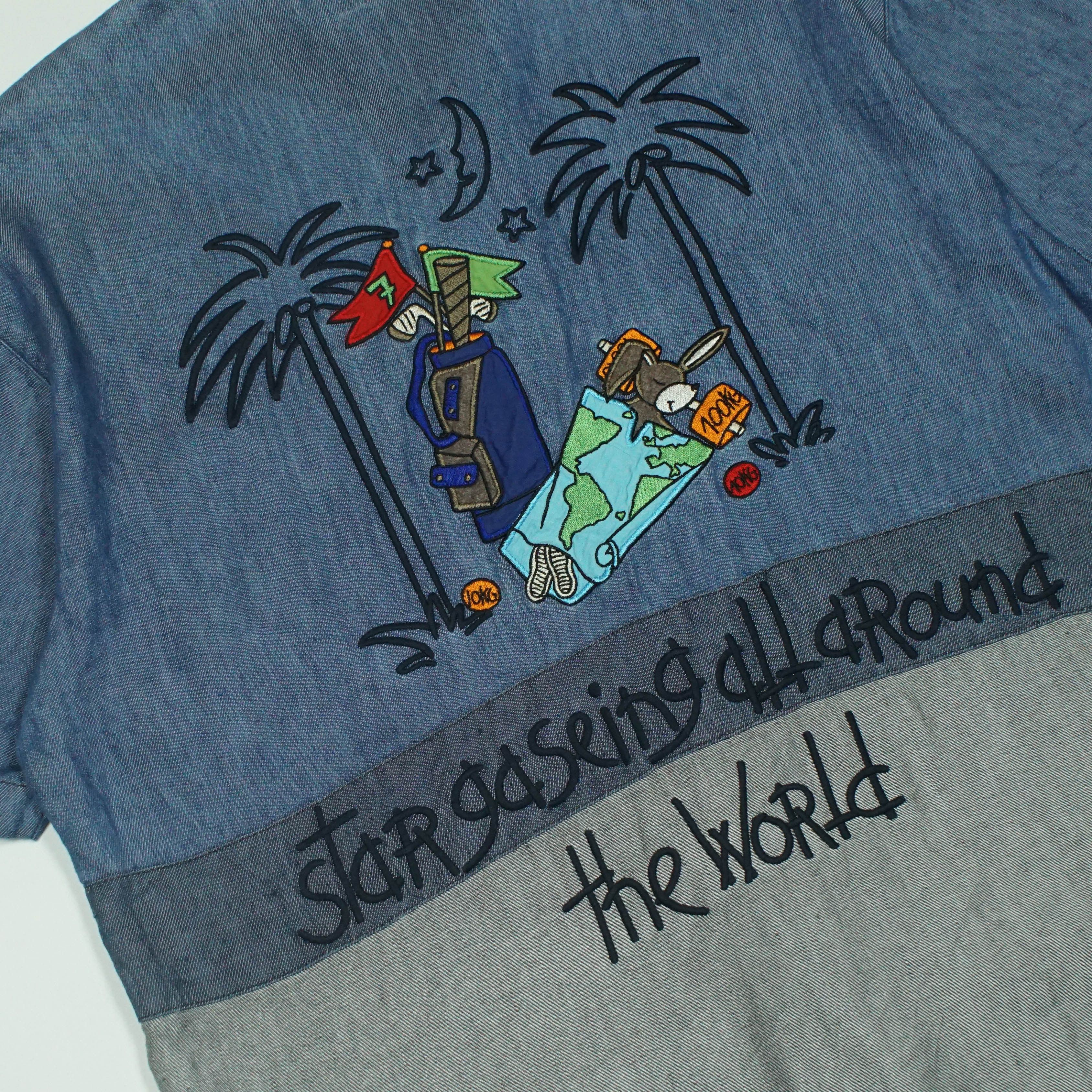 Jean Charles De Castelbajac *NoTariff Jean Charles De Castelbajac Denim Shirt Size US M / EU 48-50 / 2 - 7 Thumbnail