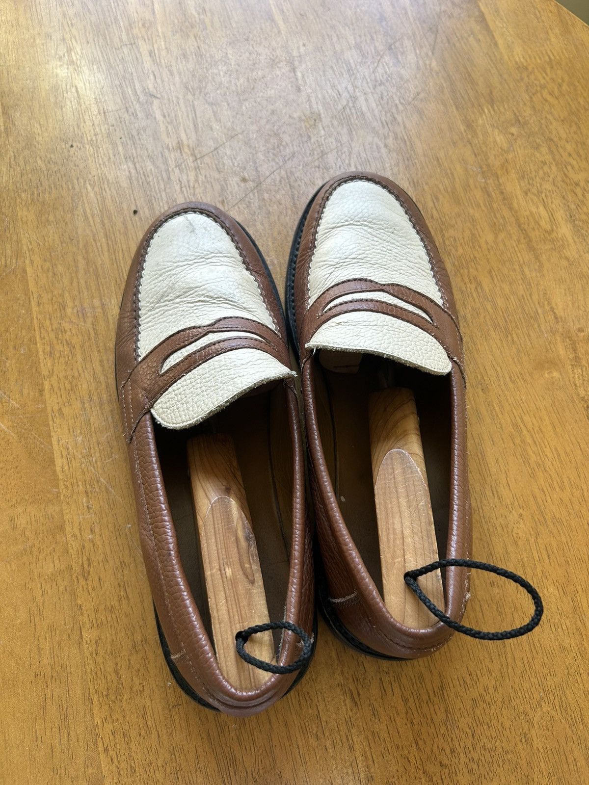 Aime Leon Dore Brown and white penny loafers Size US 9 / EU 42 - 2 Thumbnail