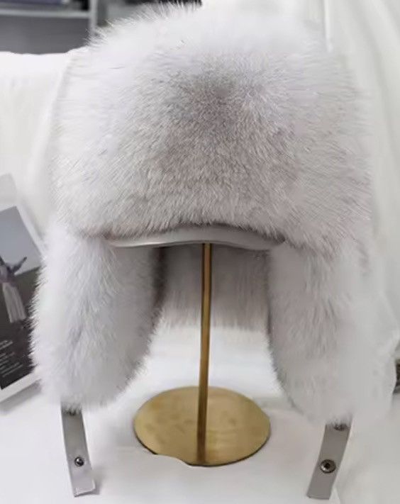 Japanese Brand Real Fur Ushanka Russian Hat Size L Size ONE SIZE - 1 Thumbnail