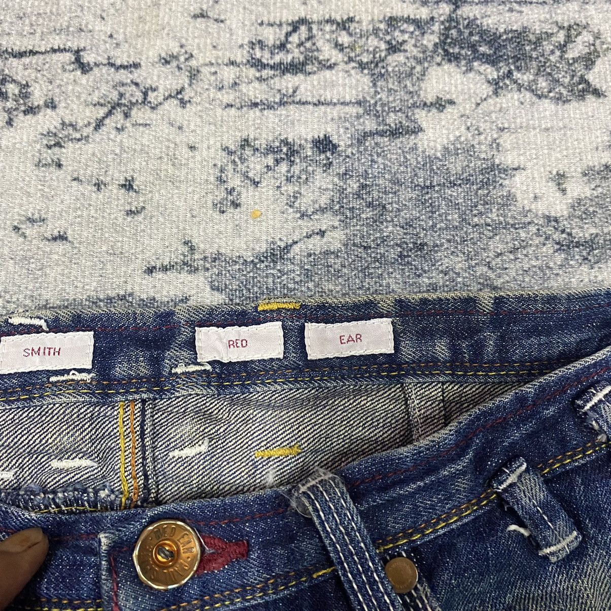 If Six Was Nine × Paul Smith Red Ear × Vintage Vintage Selvedge Paul Smith Rusty Faded Distress Denim Jeans Size US 33 - 12 Thumbnail