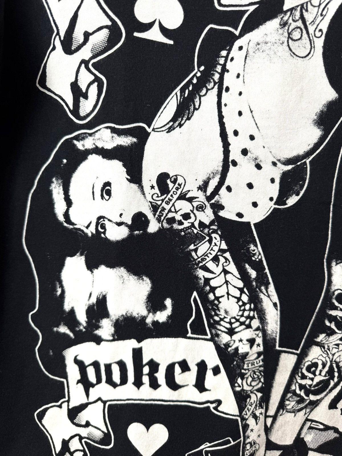 Ed Hardy Vintage Tattooed Sexy Girl T Shirt Casino Pocker Size US S / EU 44-46 / 1 - 6 Thumbnail