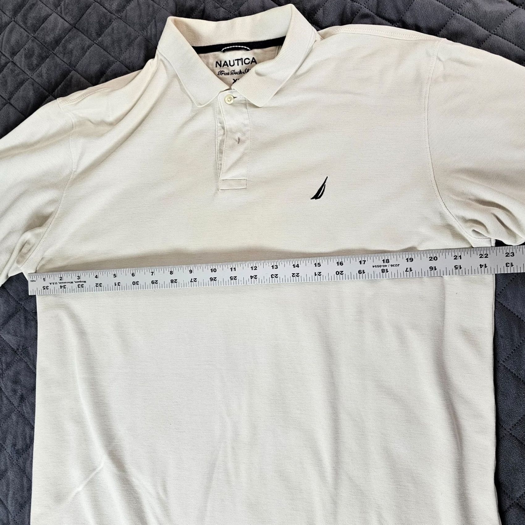Nautica Nautica Performance Deck Shirt Polo True Deck Shirt Golf Classic Fit Men's XL White Size US XL / EU 56 / 4 - 5 Thumbnail