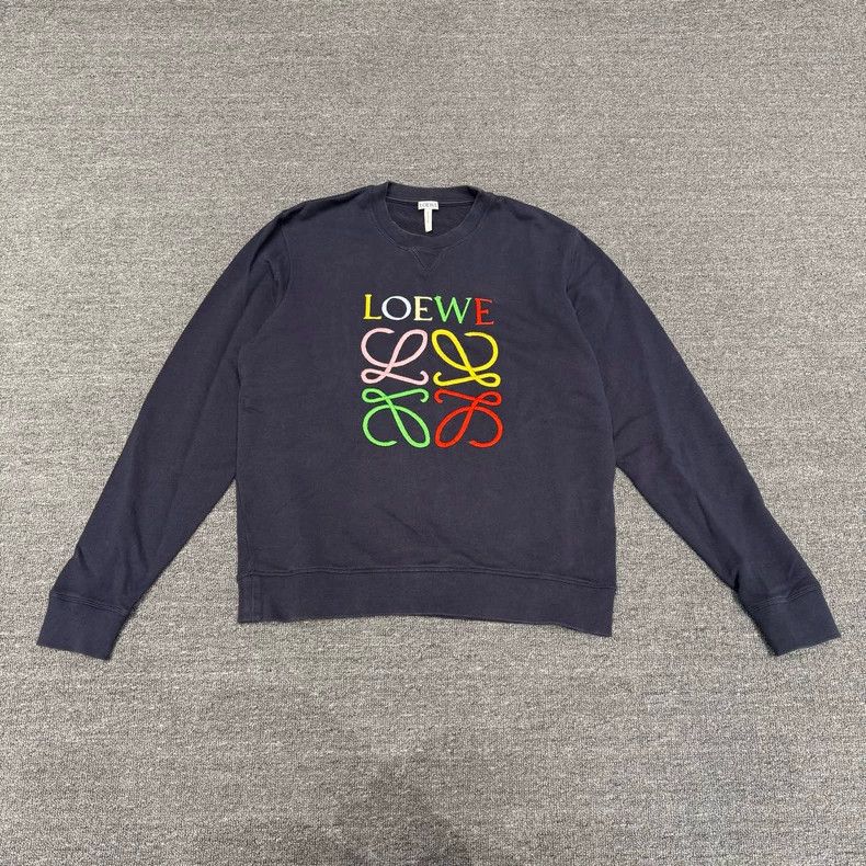 Loewe LOEWE Color thread embroidered hoodie Size M / US 6-8 / IT 42-44 - 1 Thumbnail