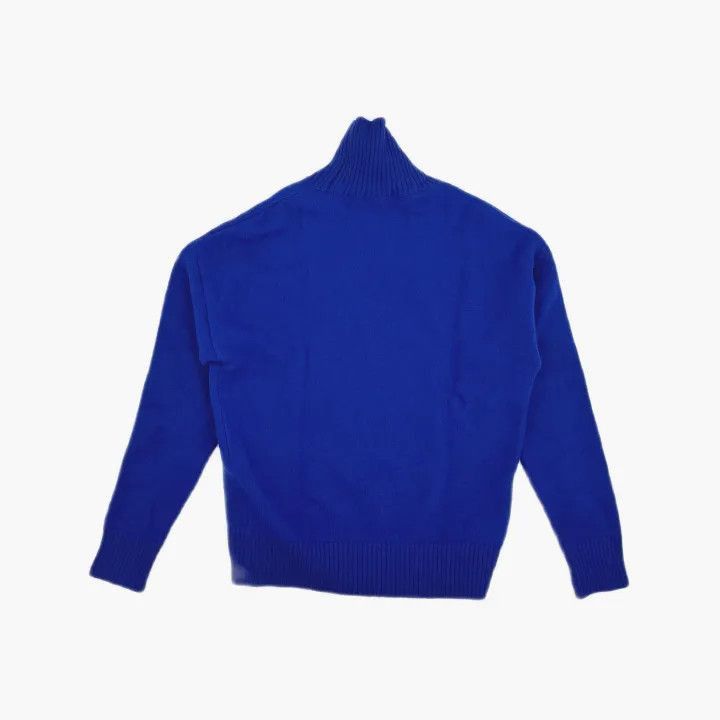 AMI AMI Blue Logo Knit Turtleneck Sweater -2507 Size US M / EU 48-50 / 2 - 3 Thumbnail