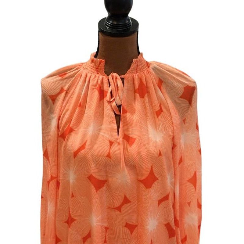 Ramy Brook Ramy Brook “Clark” Floral Long Sleeve Blouse – NWT Size XS / US 0-2 / IT 36-38 - 2 Thumbnail