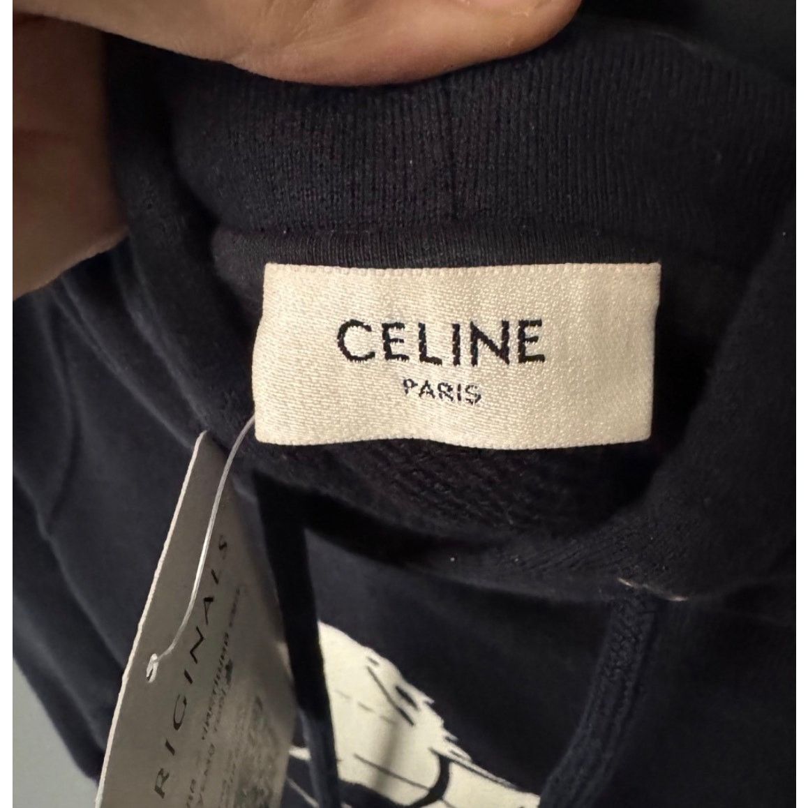 Celine Celine Blue Cotton Cashmere Hoodie - Size XS Size XS / US 0-2 / IT 36-38 - 5 Thumbnail