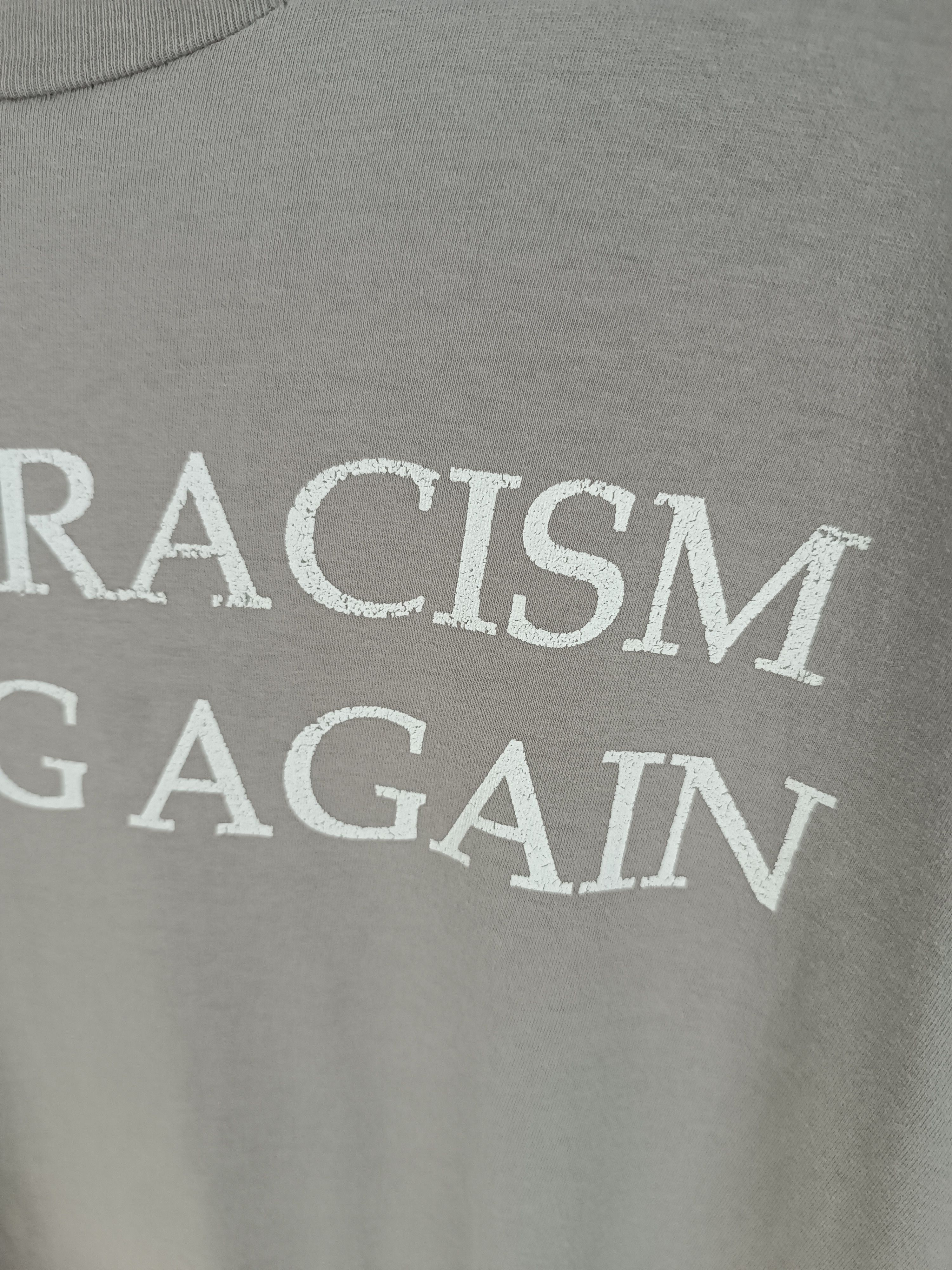 Vintage VINTAGE MAKE RACISM WRONG AGAIN QUOTE PORM HUMOR FUNNY TEE Size US XL / EU 56 / 4 - 11 Thumbnail