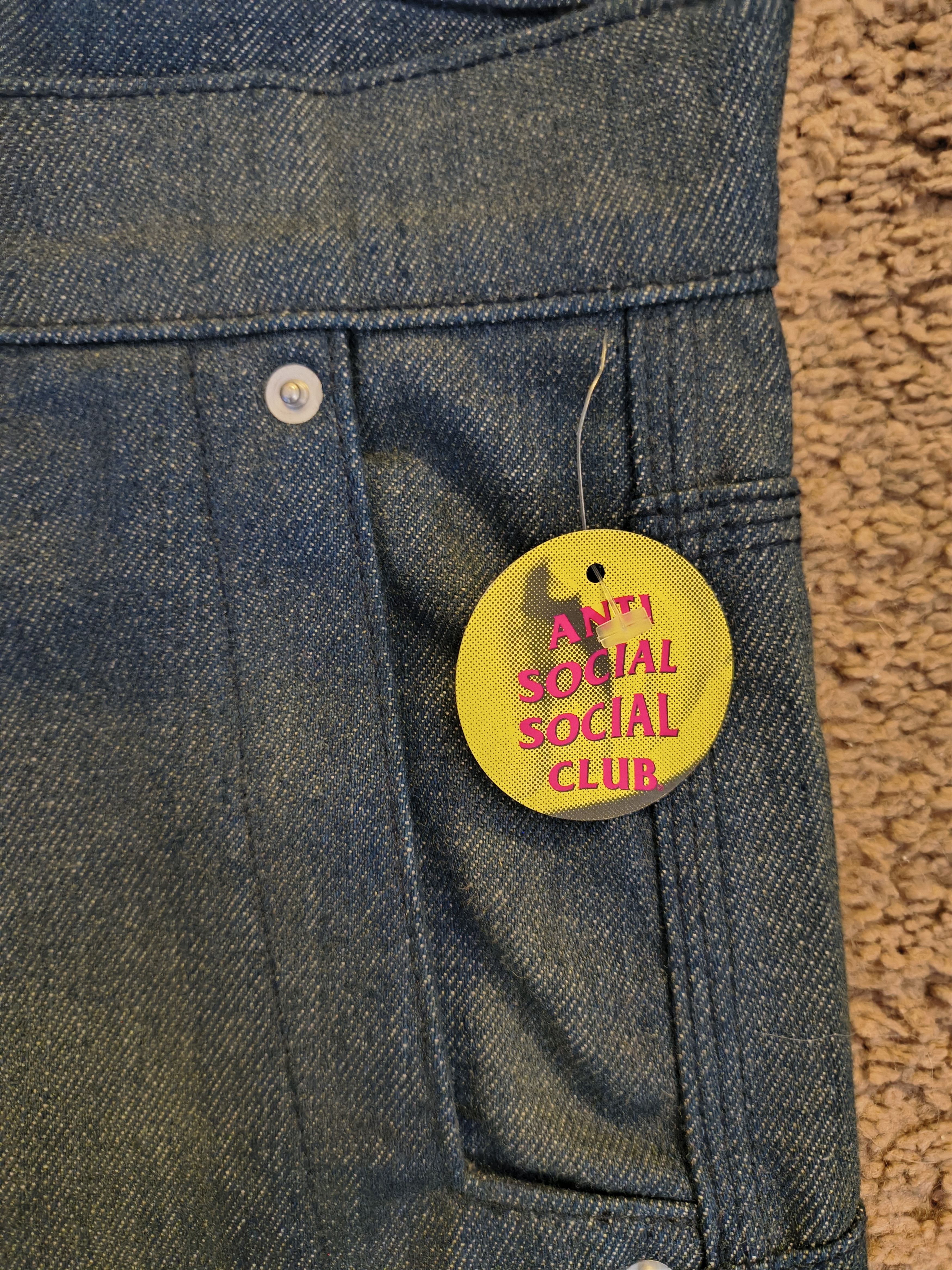 Anti Social Social Club Antisocial social club denim work pants brand new size 36 Size US 36 / EU 52 - 3 Thumbnail