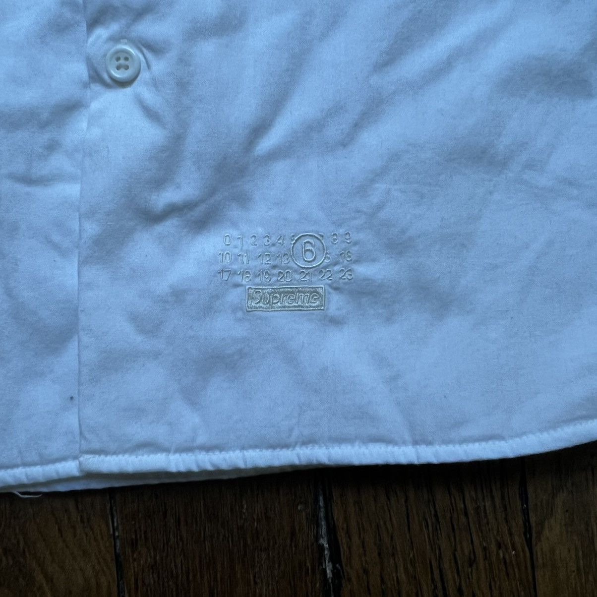Maison Margiela × Supreme Supreme MM6 Maison Margiela Padded Shirt White L Size US L / EU 52-54 / 3 - 5 Thumbnail