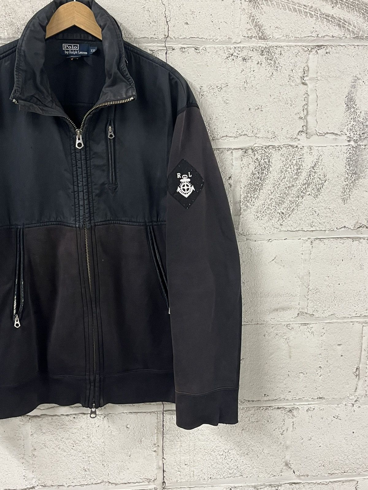 Polo Ralph Lauren Vintage polo Ralph Lauren zip up jacket faded distressed Size US XXL / EU 58 / 5 - 2 Thumbnail