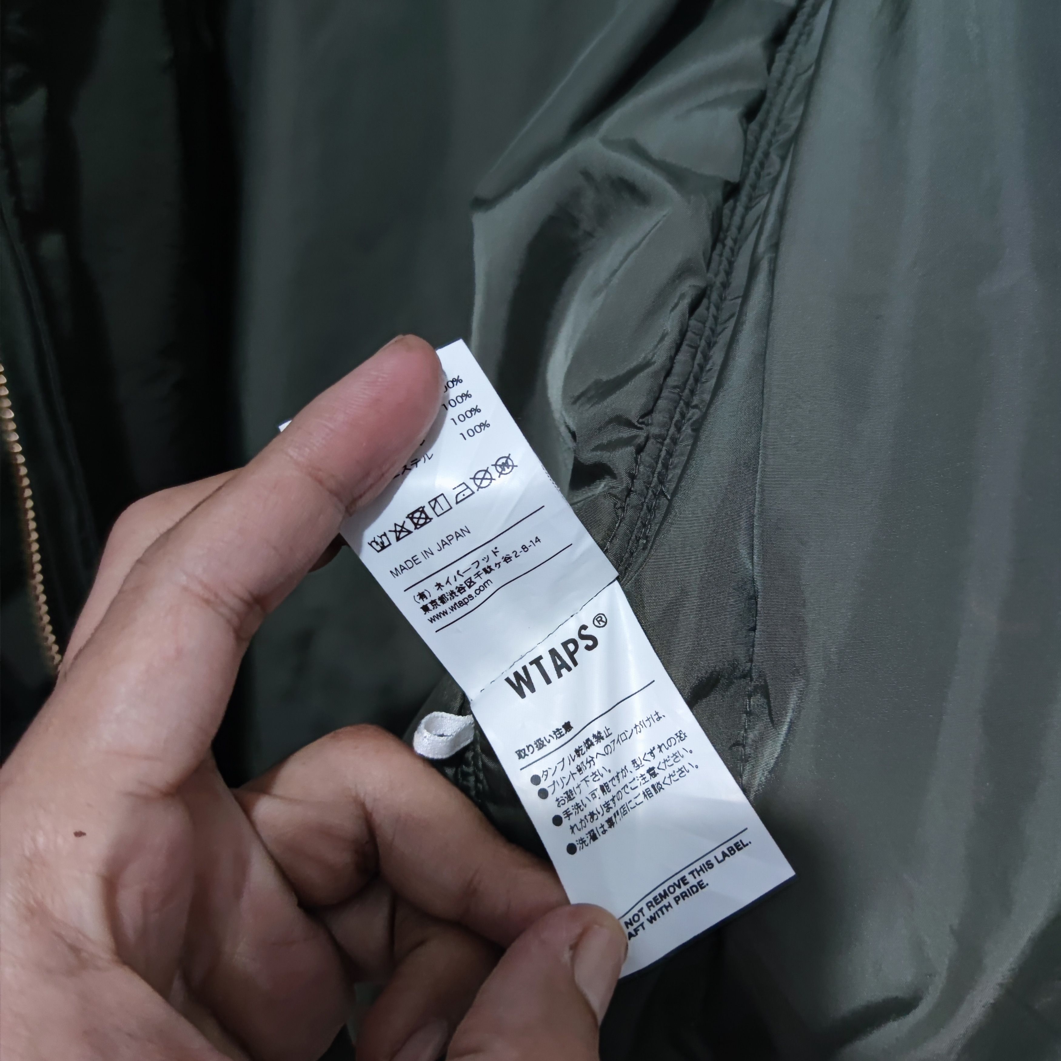 Vintage × Wtaps Bomber Jacket Dark Green Size US M / EU 48-50 / 2 - 8 Thumbnail