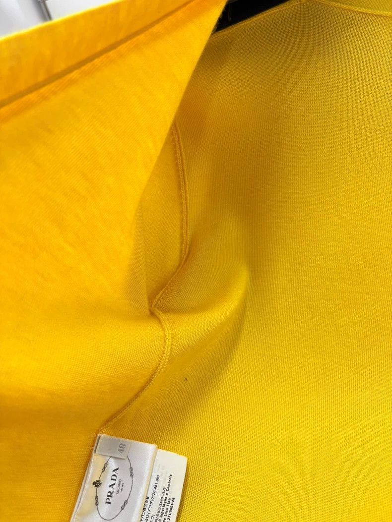 Prada PRADA High Saturation Lemon Yellow Cardigan -2505 Size US M / EU 48-50 / 2 - 9 Thumbnail