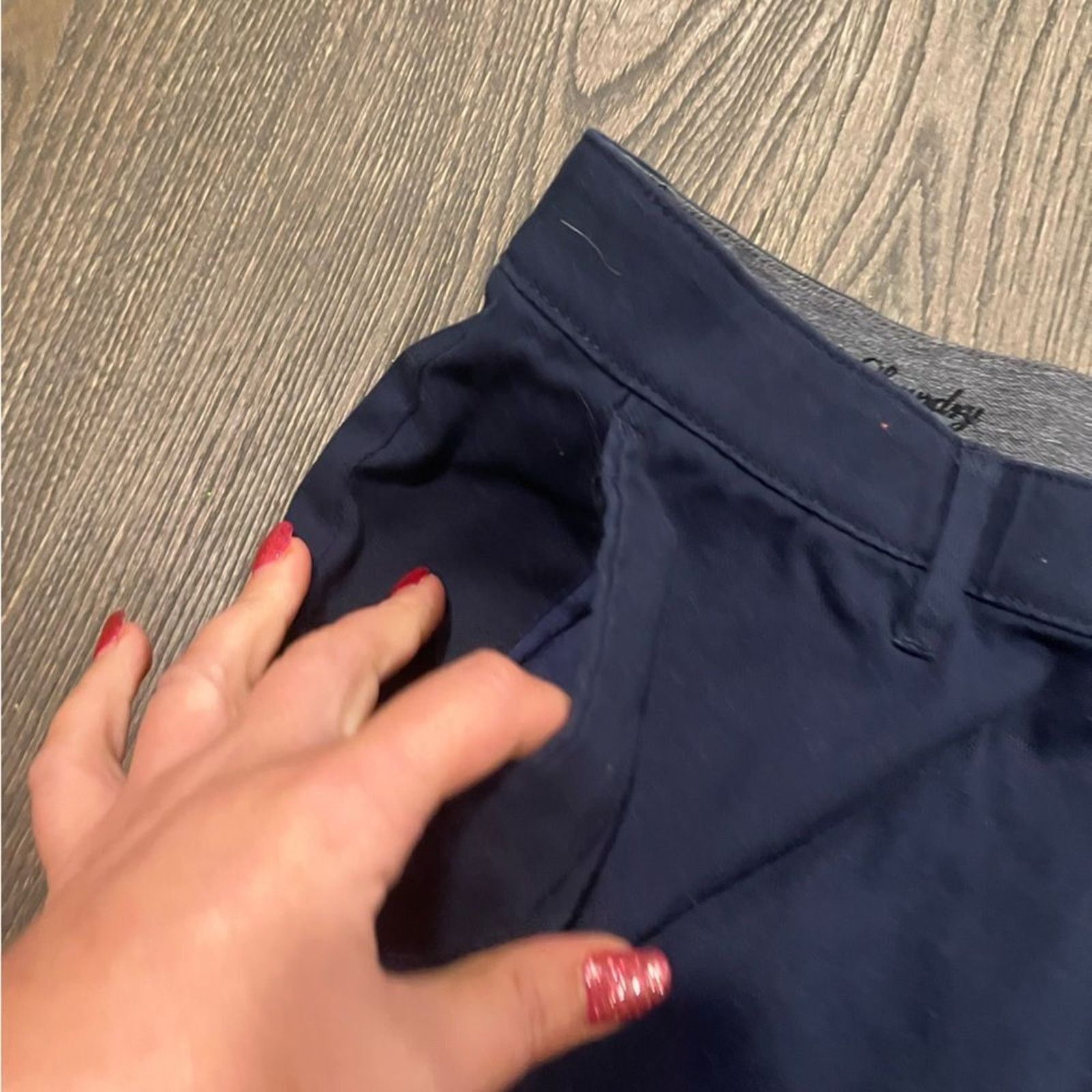 Vintage English Laundry Navy Slim Leg Trouser Dress Pants Size 34x30 Size US 34 / EU 50 - 10 Thumbnail