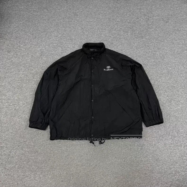 Balenciaga Balenciaga Black 'Be different' Slogan Coach Jacket Size US XS / EU 42 / 0 - 2 Thumbnail