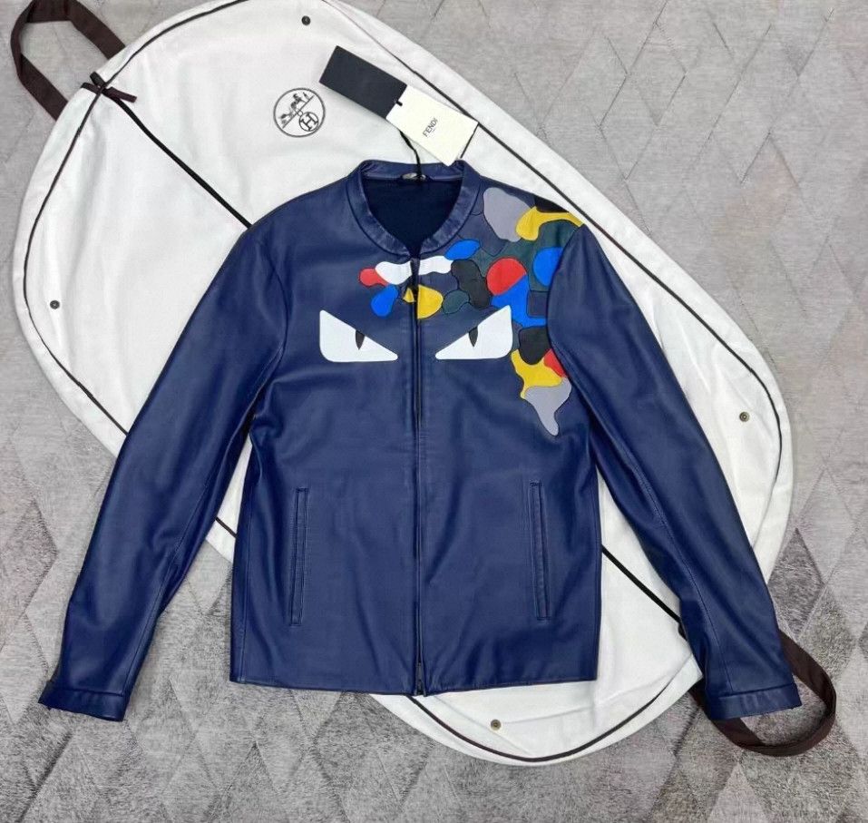 Fendi Fendi Little monster leather jacket Size US S / EU 44-46 / 1 - 1 Thumbnail