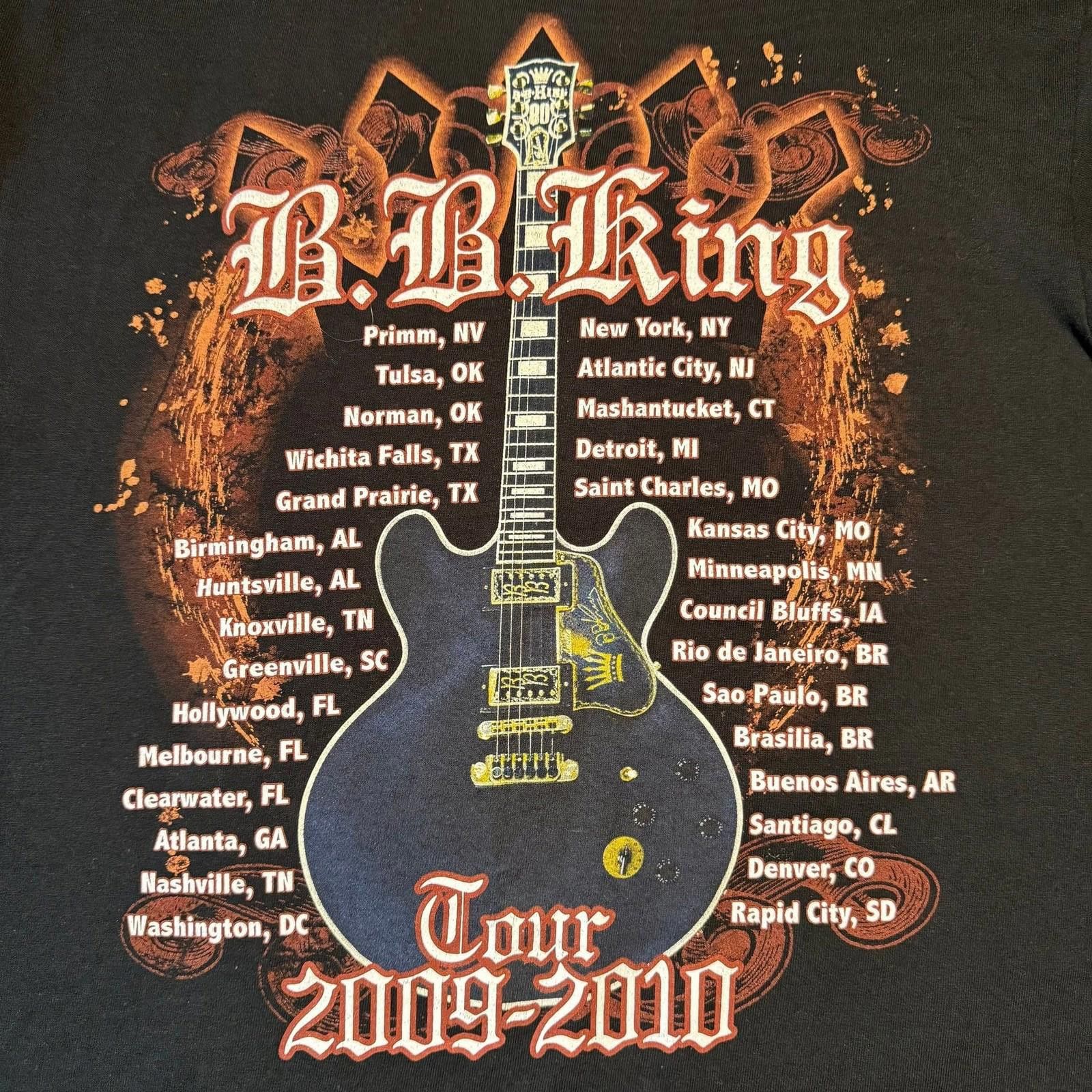Anvil B.B. King Tour T-Shirt 2009-2010 Size US L / EU 52-54 / 3 - 7 Thumbnail