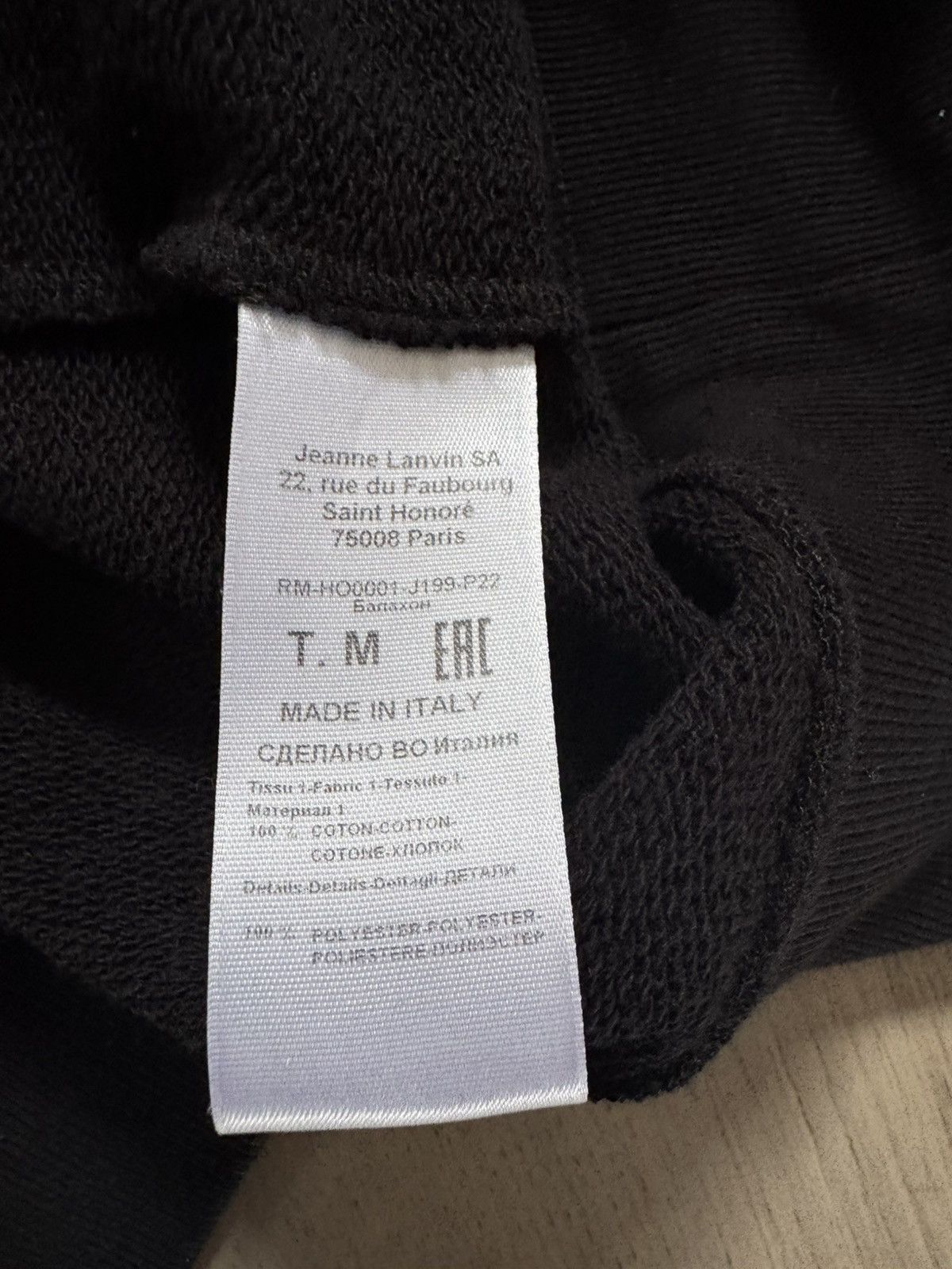 Lanvin LANVIN CURB hoodie STUDY photos for real tape measurements Size US M / EU 48-50 / 2 - 11 Thumbnail