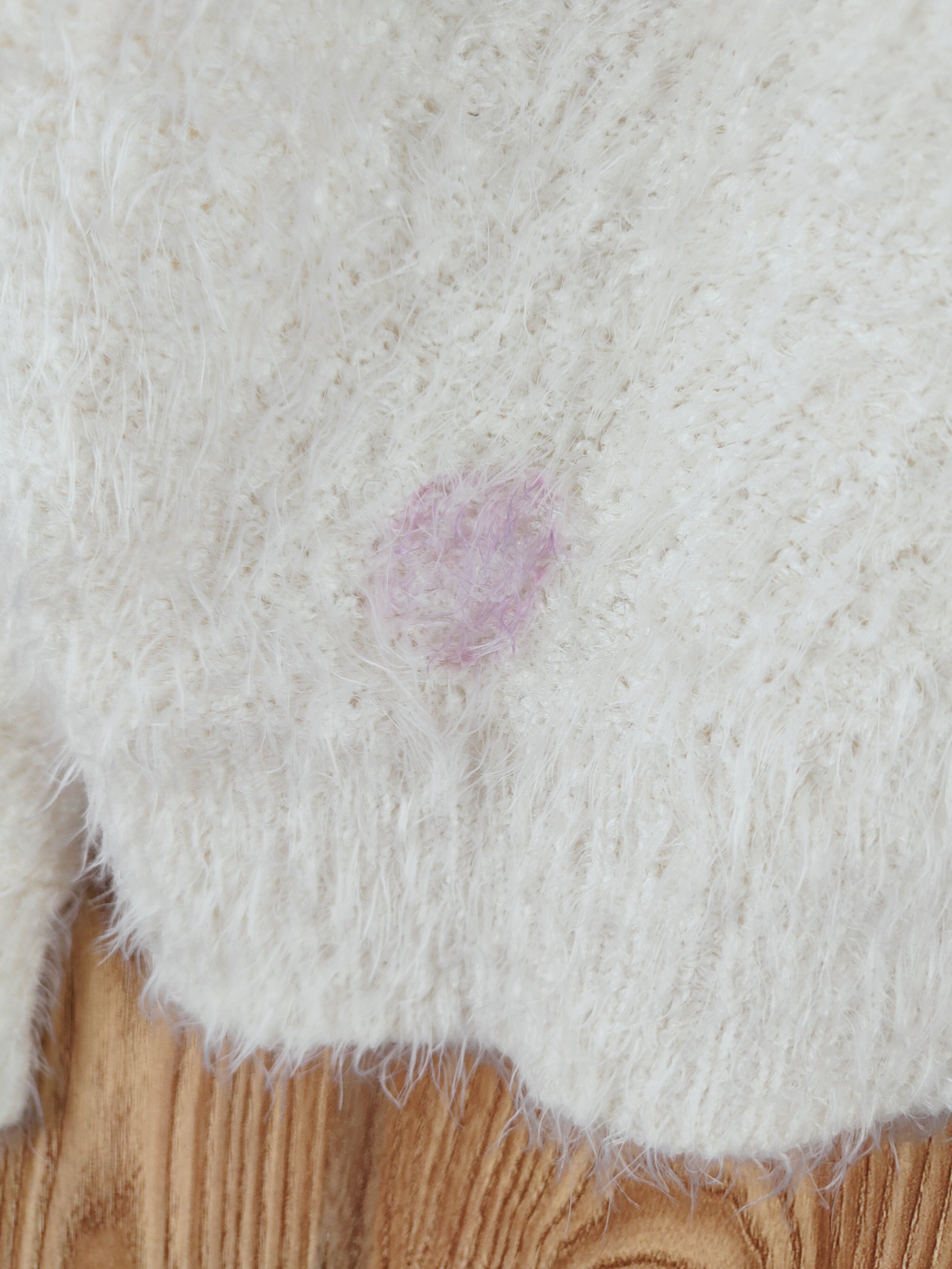 Japanese Brand × Vintage C.o.l.z.a Cream Fur Mohair Knitwear Cardigan Size L / US 10 / IT 46 - 8 Thumbnail