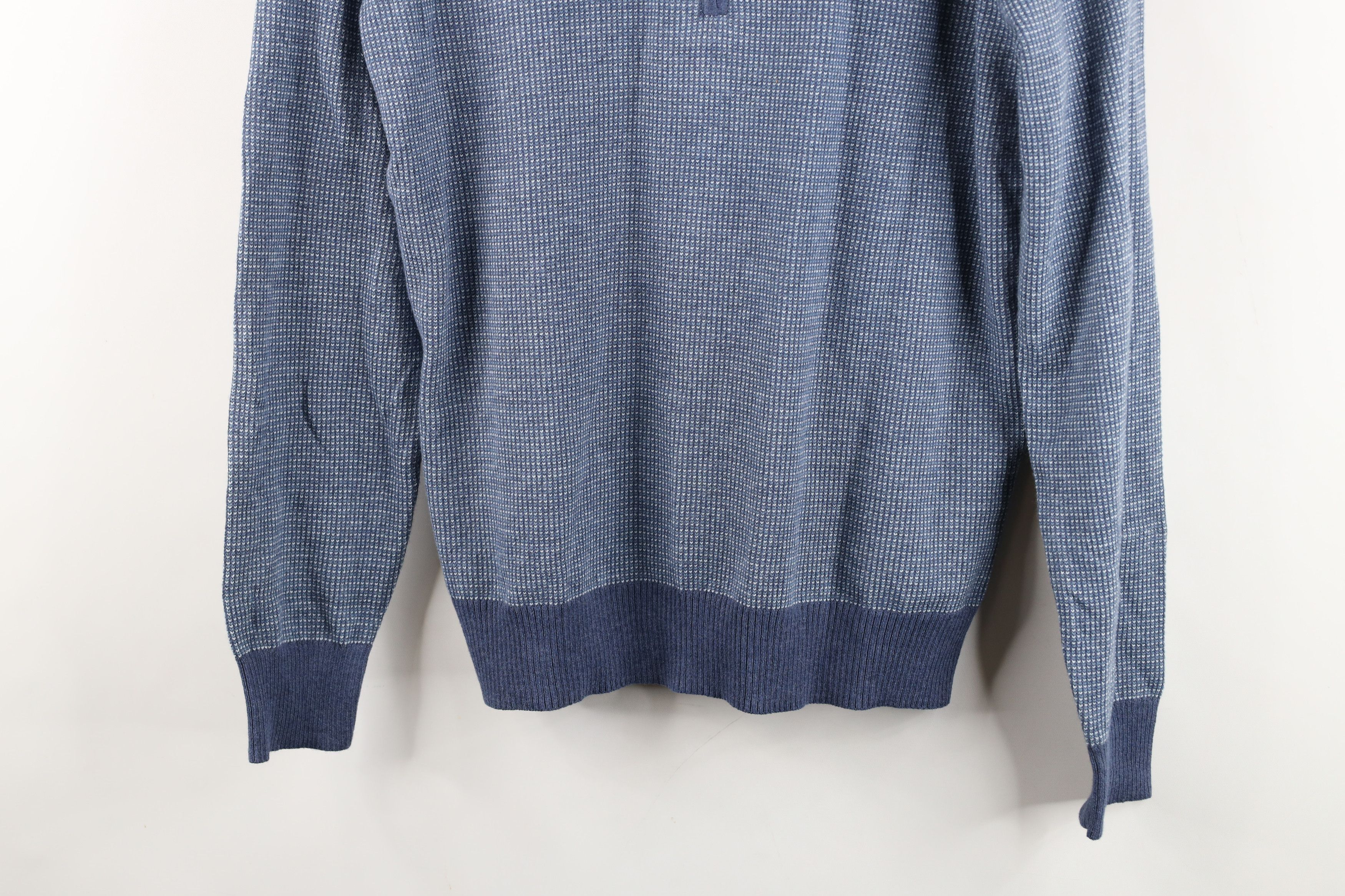 Bonobos Bonobos Thermal Knit Half Zip Pullover Sweater Blue Size US S / EU 44-46 / 1 - 3 Thumbnail