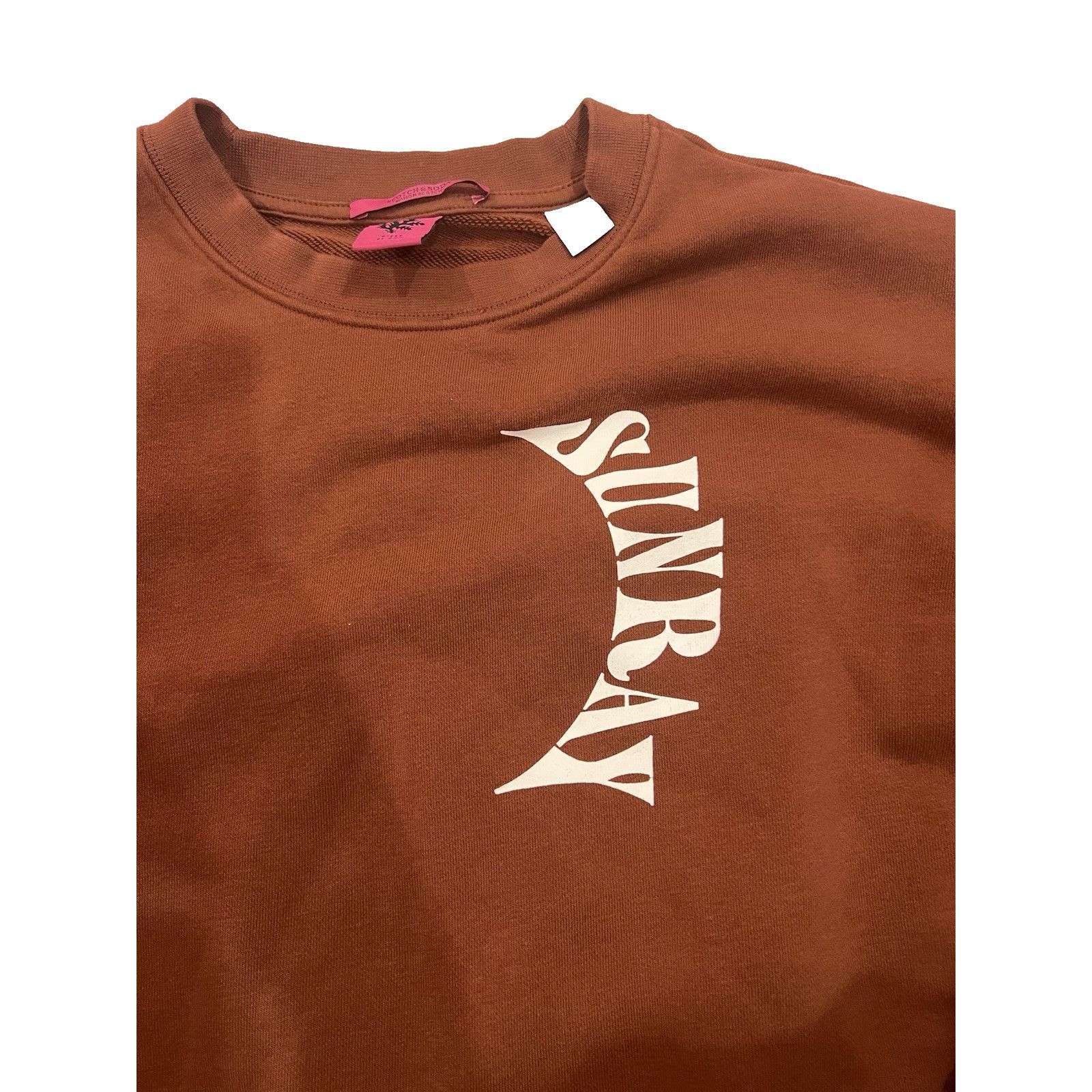 Scotch & Soda Scotch And Soda Brown Y2K Pullover XS Top A001227 Size XS / US 0-2 / IT 36-38 - 6 Thumbnail