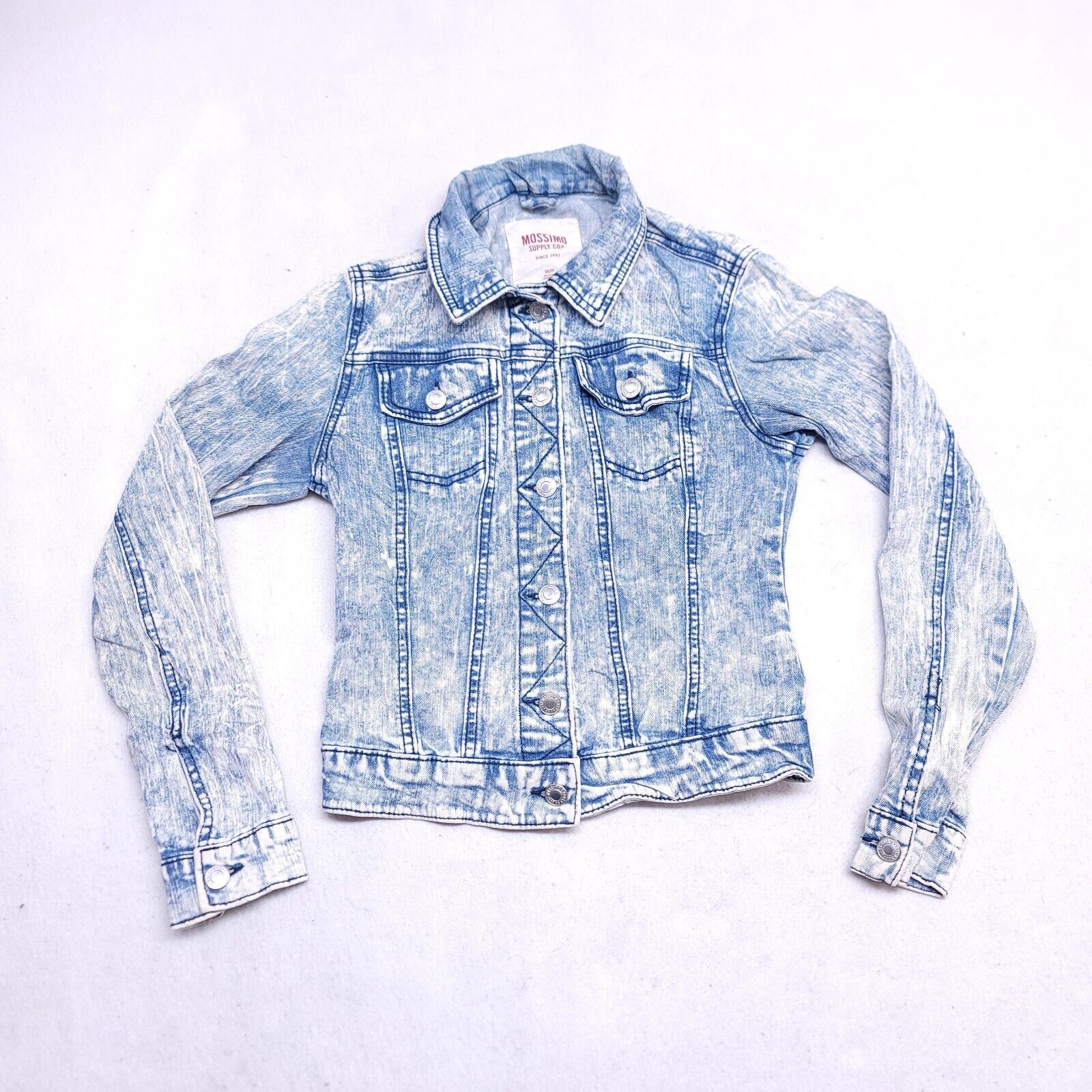 Mossimo Mossimo Casual Denim Long Sleeve Jacket Womens Size XS Blue Size XS / US 0-2 / IT 36-38 - 2 Thumbnail