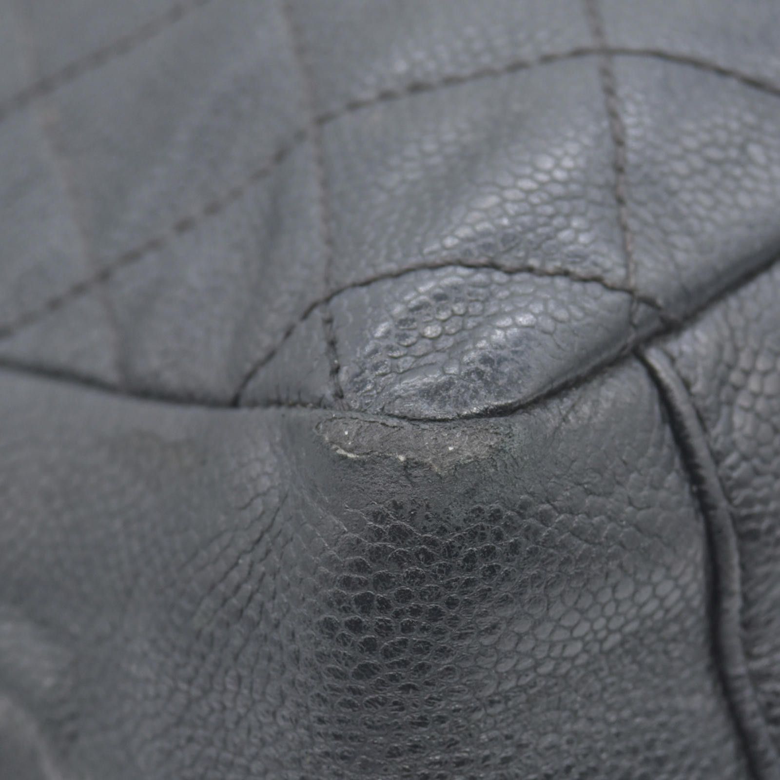 Chanel Chanel Grand Shopping Tote (GST) Black Caviar 2010 Size ONE SIZE - 12 Thumbnail