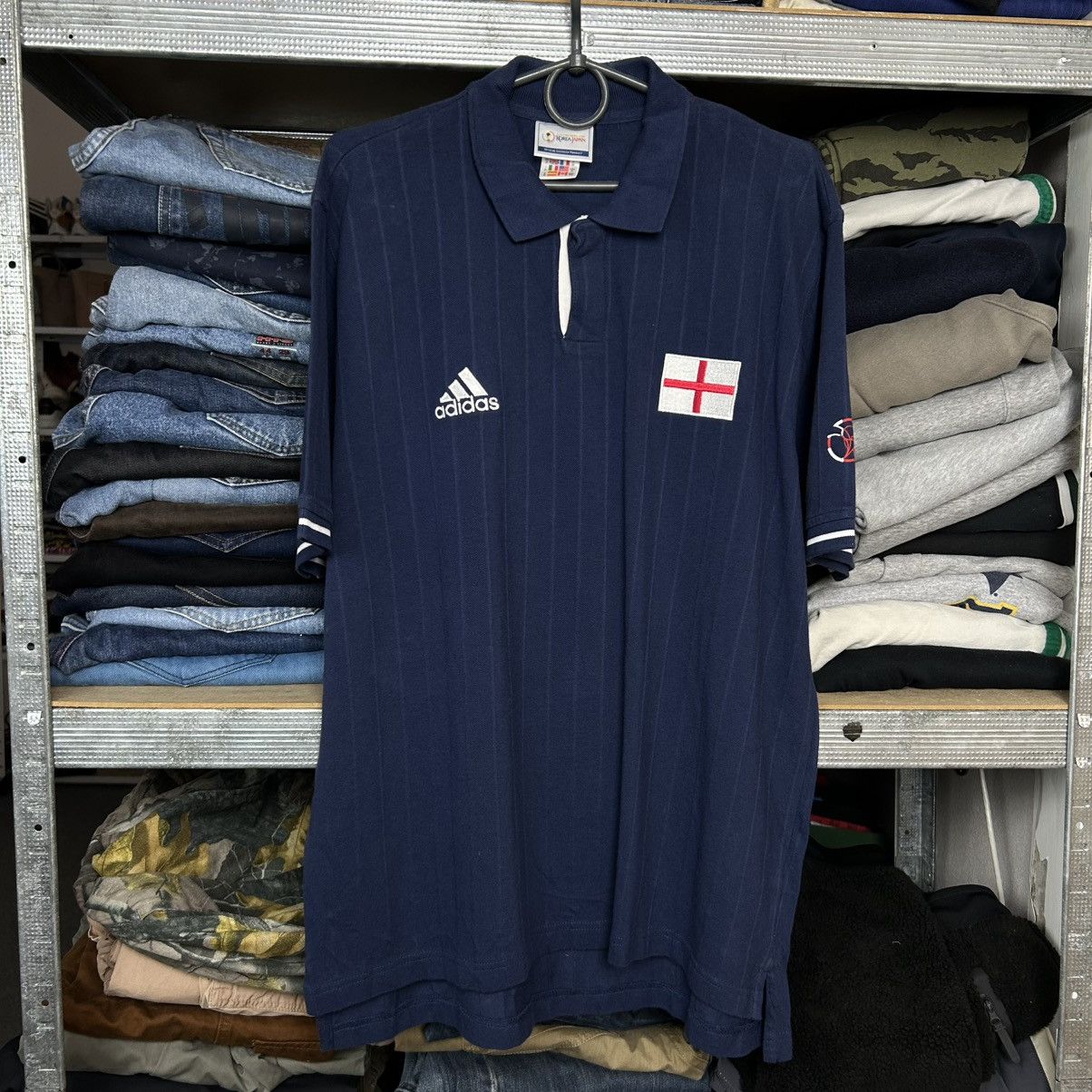 Adidas Vintage Adidas FC England Korea World cup 2002 soccer polo Size US M / EU 48-50 / 2 - 1 Thumbnail