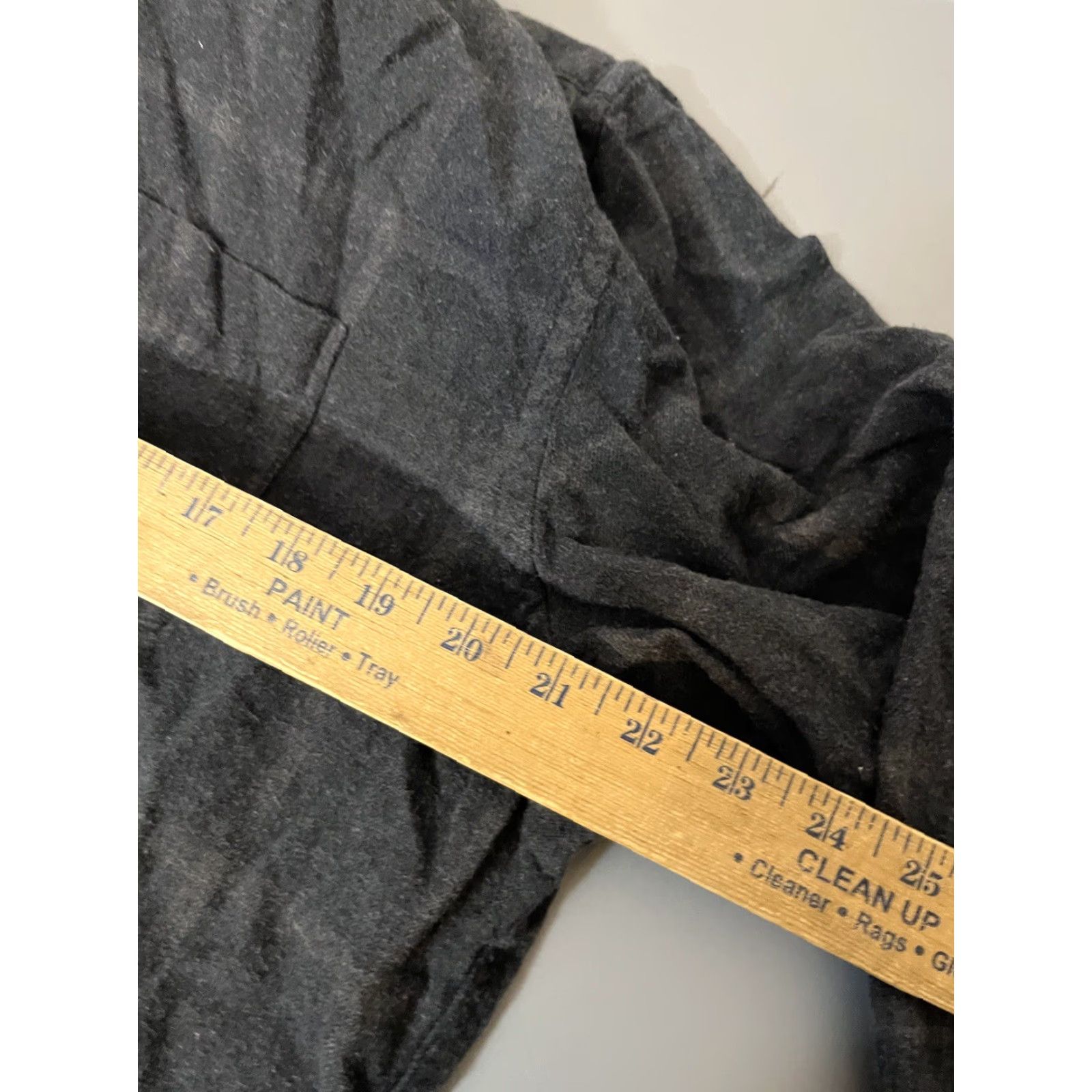 Old Navy Old Navy Shirt Men’s XL Regular Dark Gray Plaid Button-Down Flannel Knit Cotton Blend Top Cuff Barrel Sleeve Long Sleeve Vintage No Size 46R - 5 Thumbnail