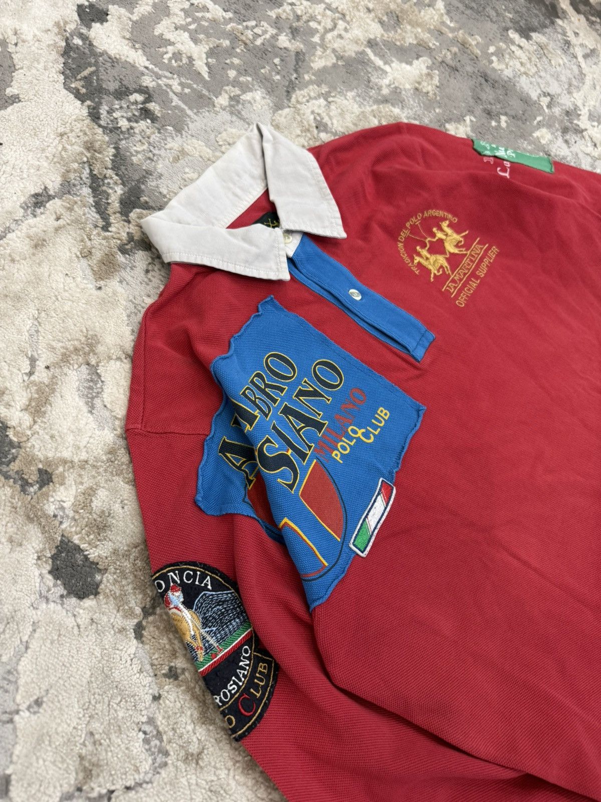 La Martina La Martina Longsleeve Ambrosiano Milano Polo Club L Arhivio Size US L / EU 52-54 / 3 - 6 Thumbnail