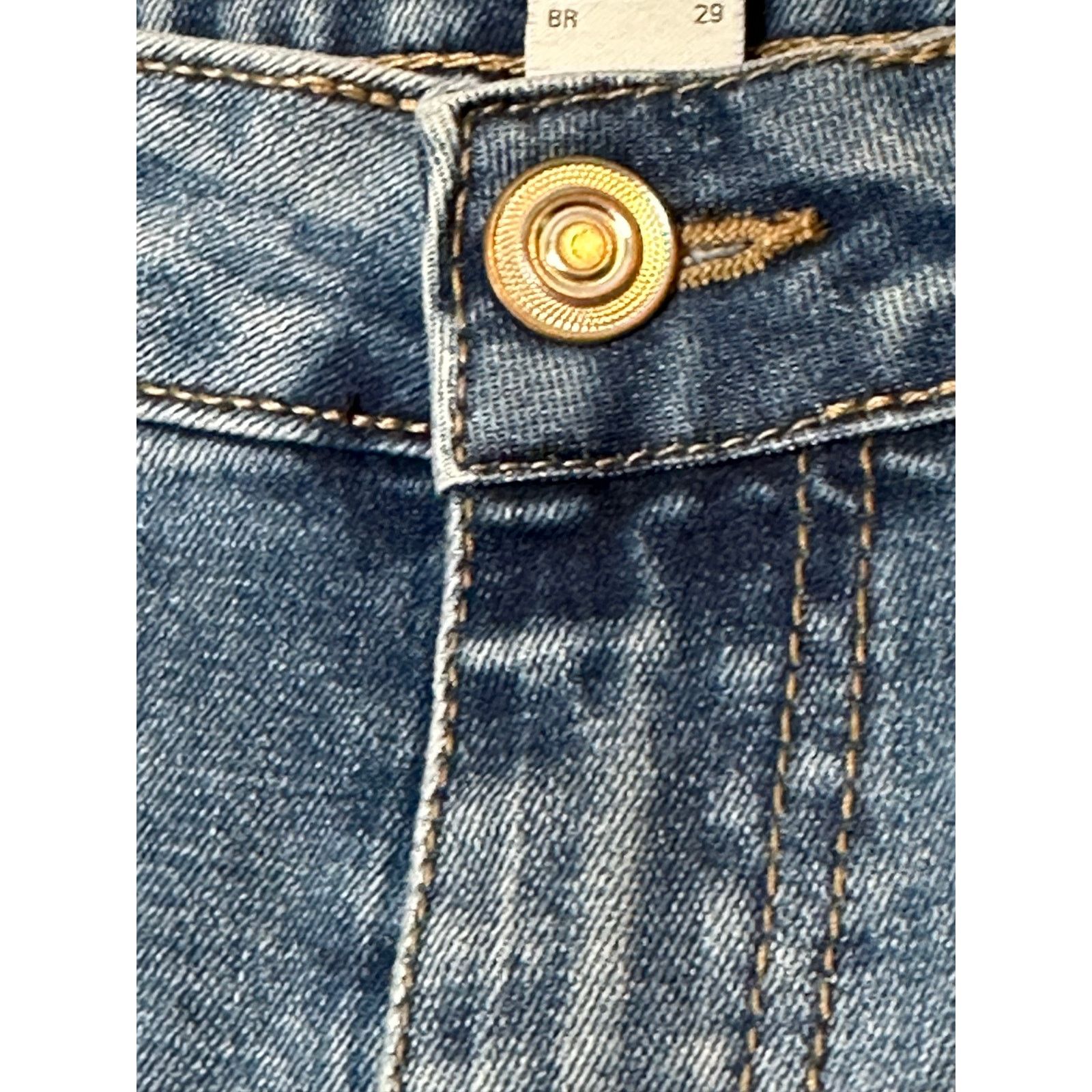 Forever 21 FOREVER 21 blue skinny high waisted stretch jeans size 29 Size 29" - 9 Thumbnail