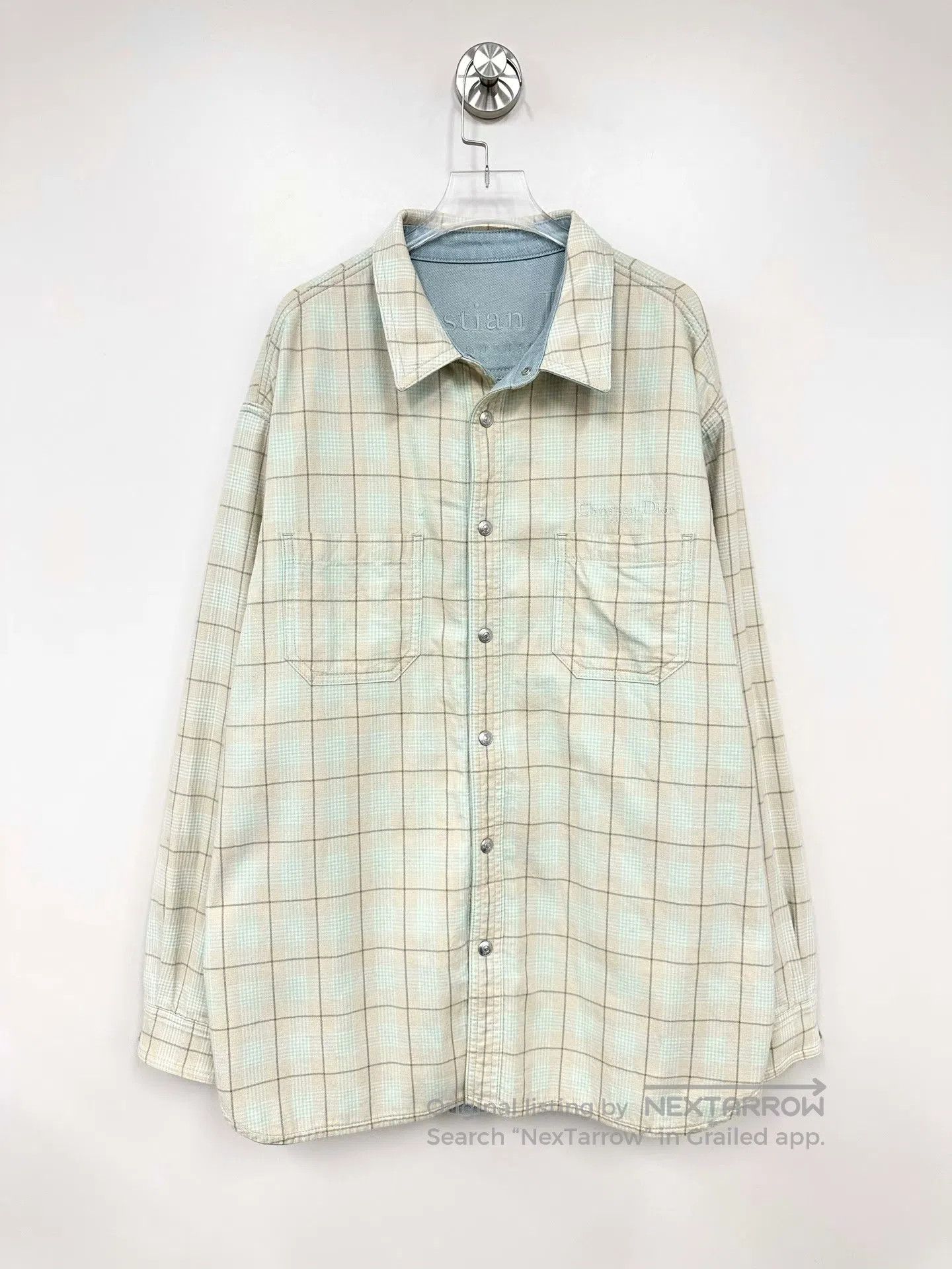 Dior Dior Blue embroidered logo classic double-sided wear jacke Size M / US 6-8 / IT 42-44 - 3 Thumbnail
