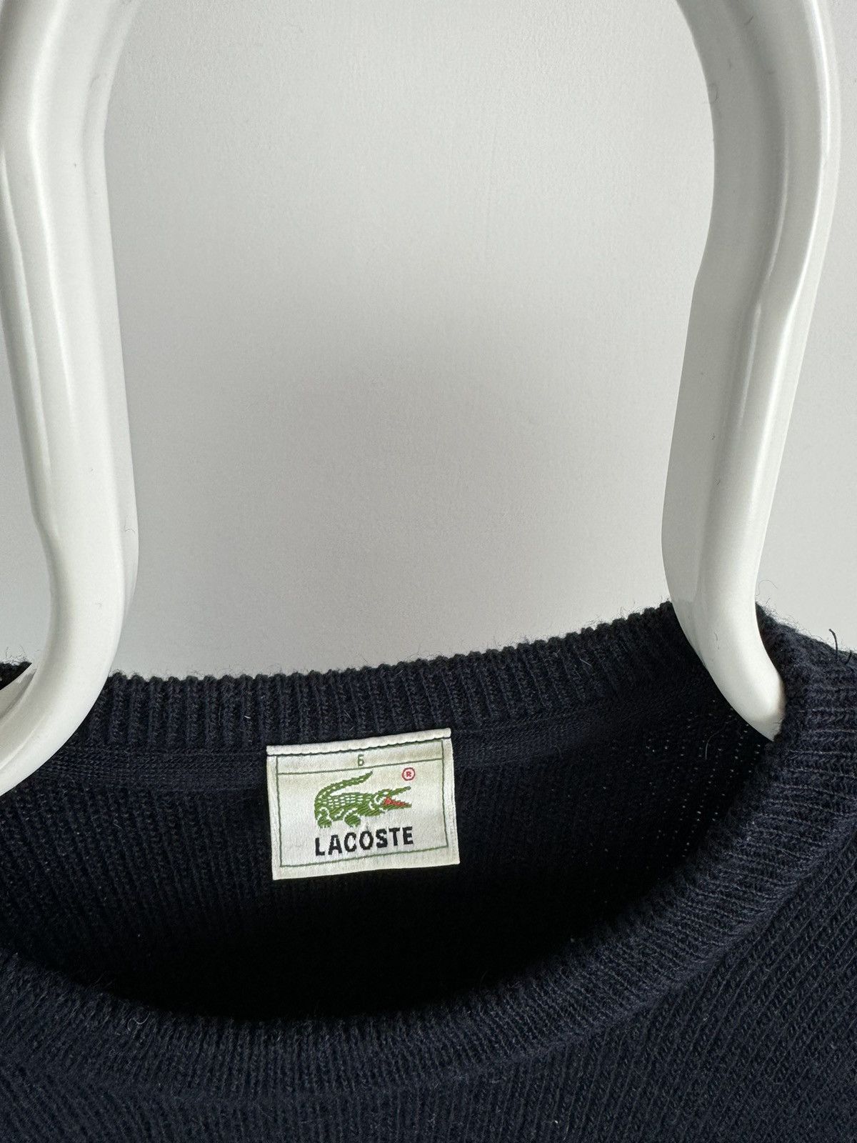 Lacoste Vintage Lacoste Heavy Knitted Sweater 90s Size US XL / EU 56 / 4 - 3 Thumbnail