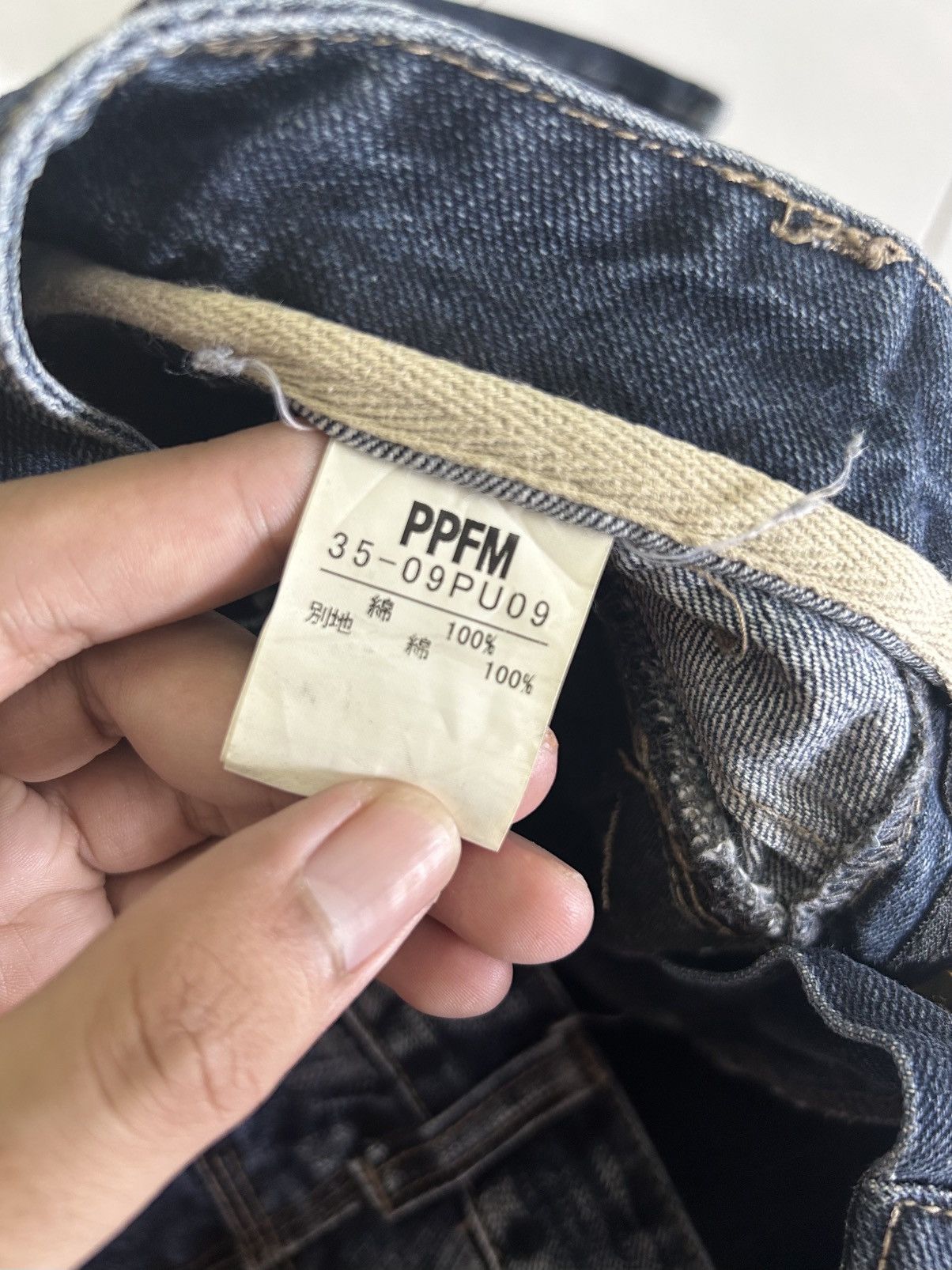 PPFM × Vintage 💥 Vintage Japanese Denim PPFM Mad Punk Jeans Size US 31 - 16 Thumbnail