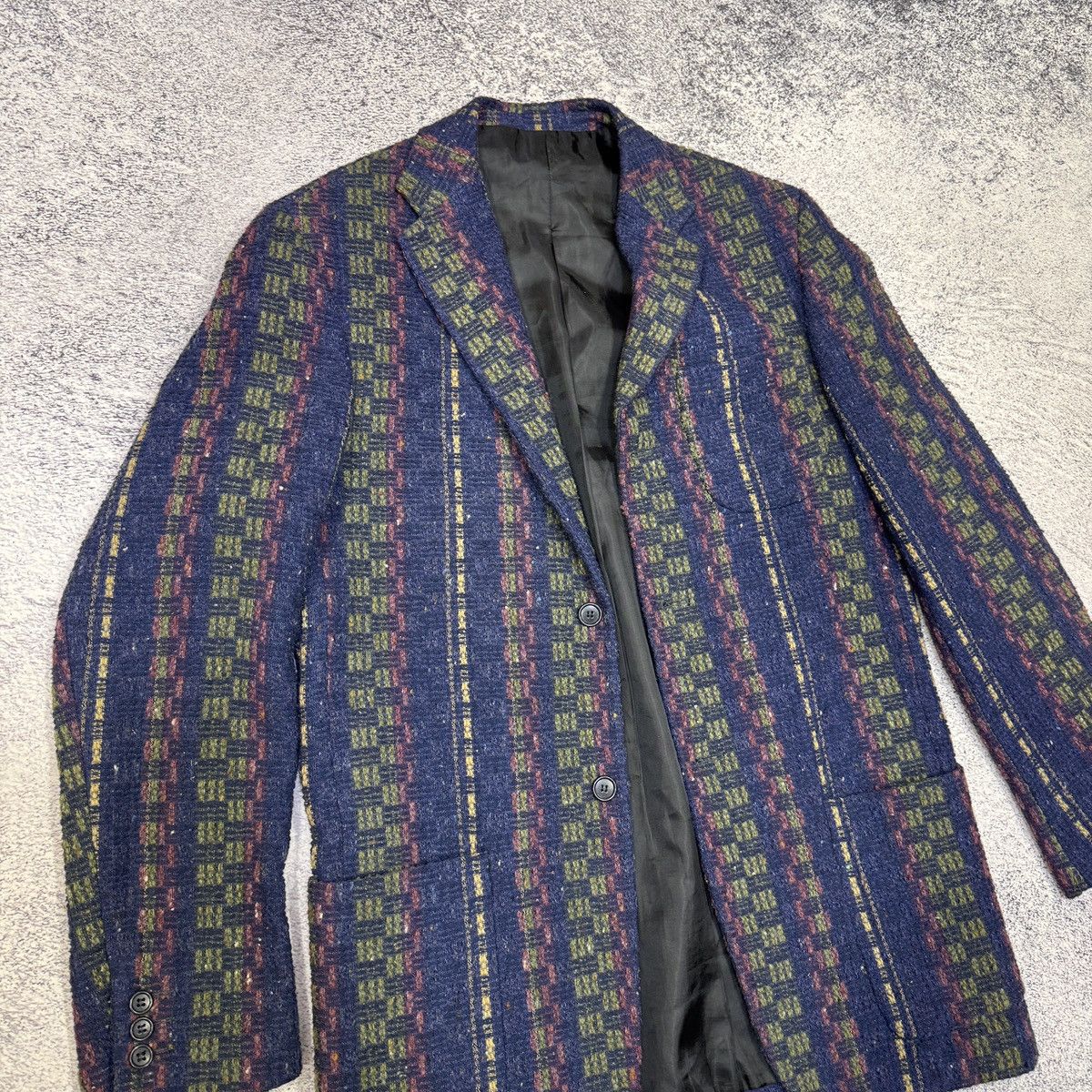 Other Michel Axel Paris 100% Lana Wool Mens Blazer Sport Coat 50R Size 50R - 3 Thumbnail