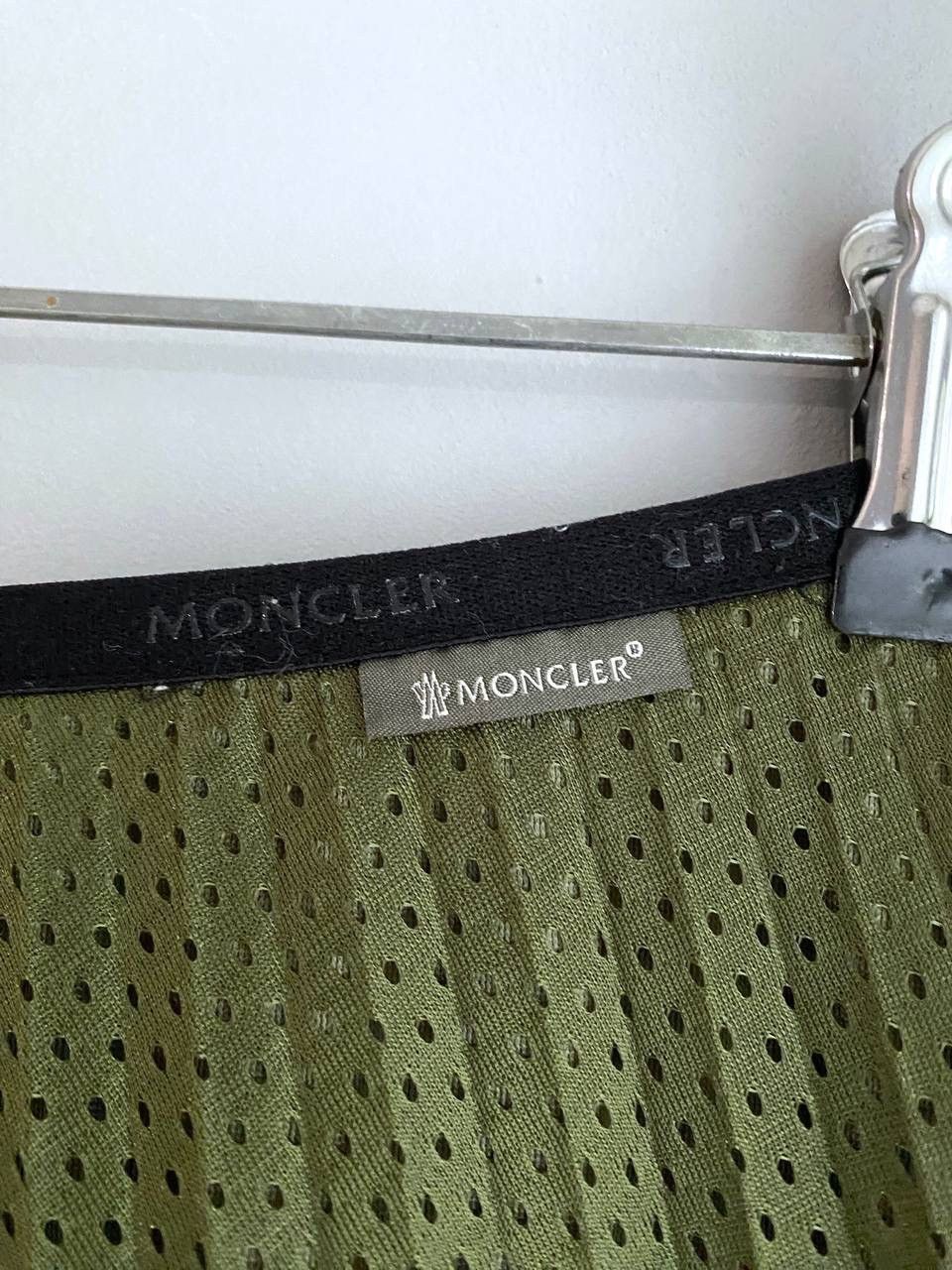 Designer × Moncler Moncler Gonna Pleated Midi Green Skirt, Size 44 Size 34" / US 12 / IT 48 - 10 Thumbnail
