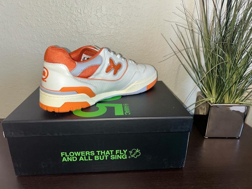 AMAC Studios AMAC Customs Butterfly 405 Low (NB 550) - Cream/Orange Size US 12 / EU 45 - 5 Thumbnail